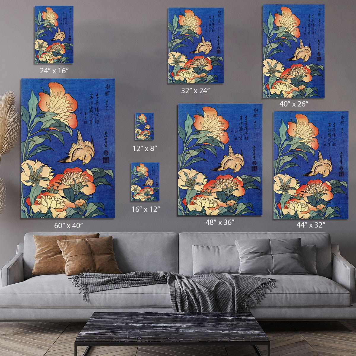 Flowers by Hokusai Canvas Print or Poster - Canvas Art Rocks - 7