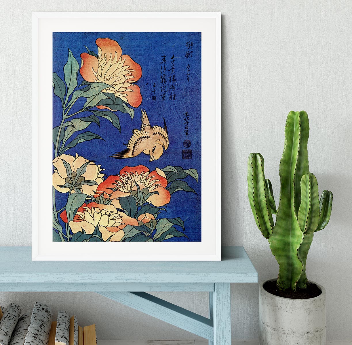 Flowers by Hokusai Framed Print - Canvas Art Rocks - 5