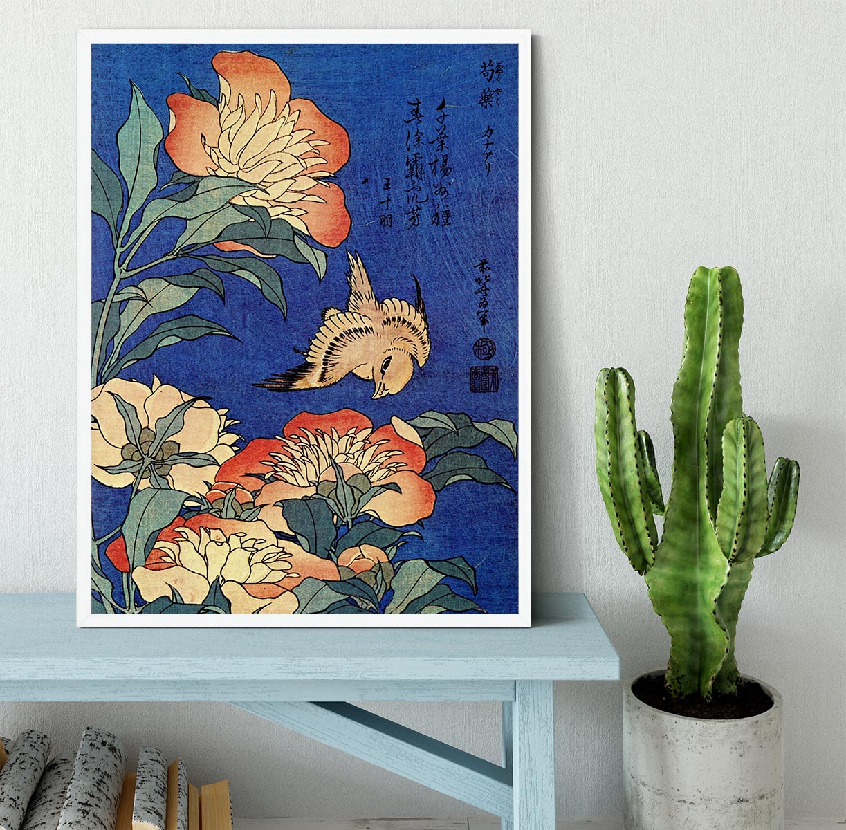 Flowers by Hokusai Framed Print - Canvas Art Rocks -6