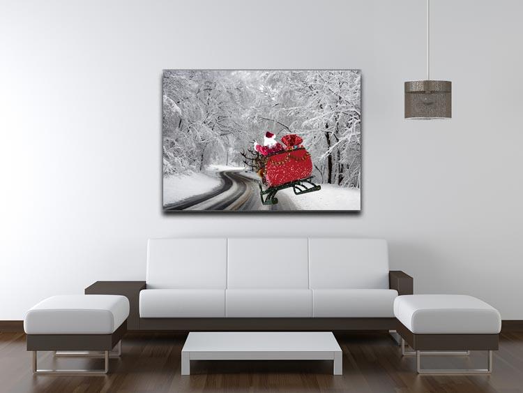 Flying Santa Canvas Print or Poster - Canvas Art Rocks - 4