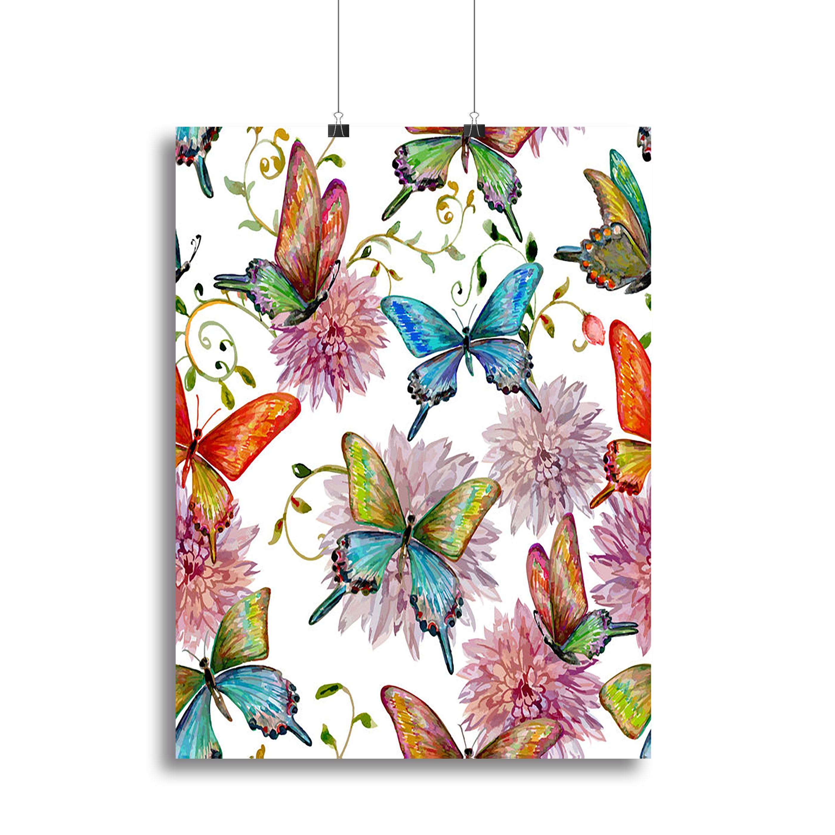 Flying butterflies Canvas Print or Poster - Canvas Art Rocks - 2
