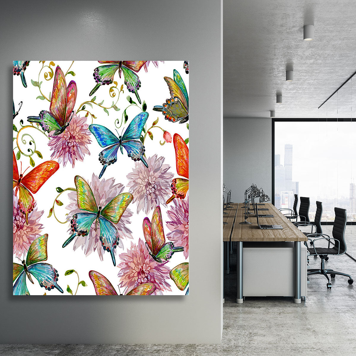 Flying butterflies Canvas Print or Poster - Canvas Art Rocks - 3