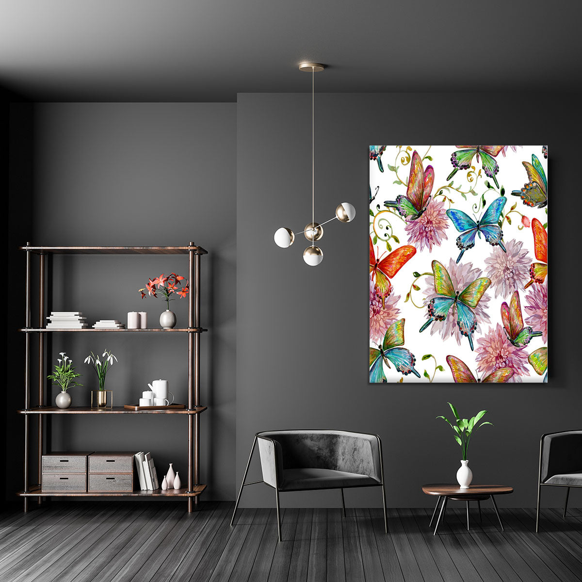 Flying butterflies Canvas Print or Poster - Canvas Art Rocks - 5