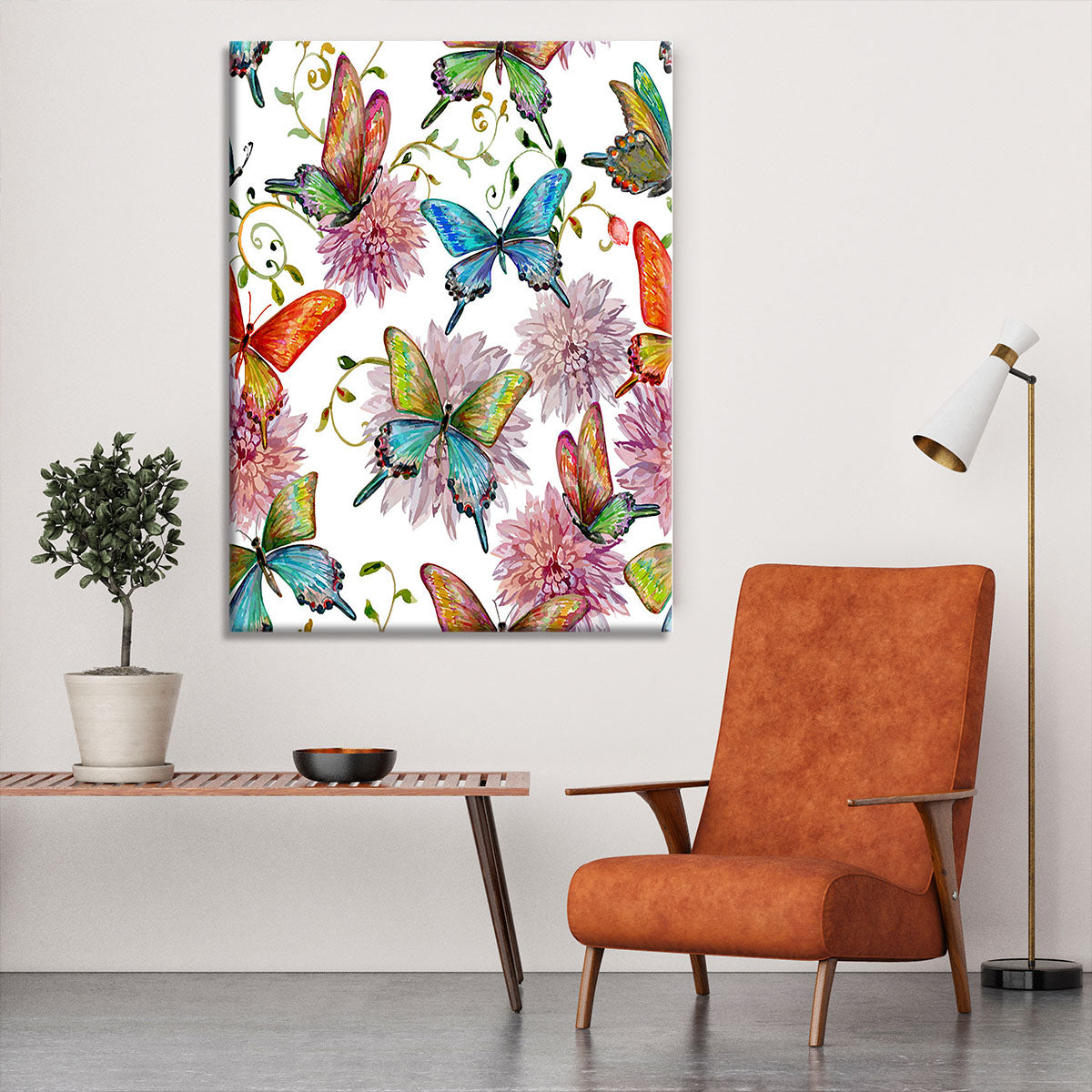 Flying butterflies Canvas Print or Poster - Canvas Art Rocks - 6