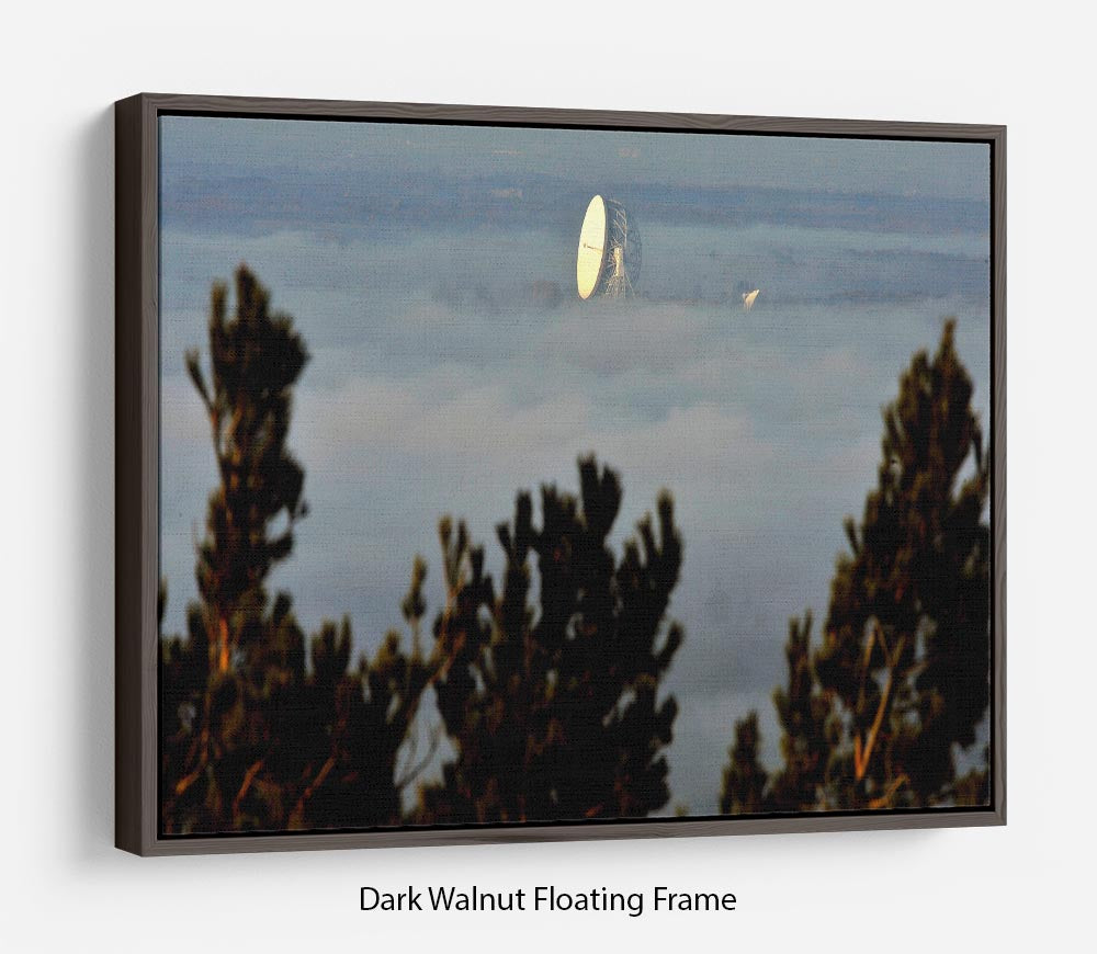 Fog at Jodrell Bank Floating Frame Canvas - Canvas Art Rocks - 5