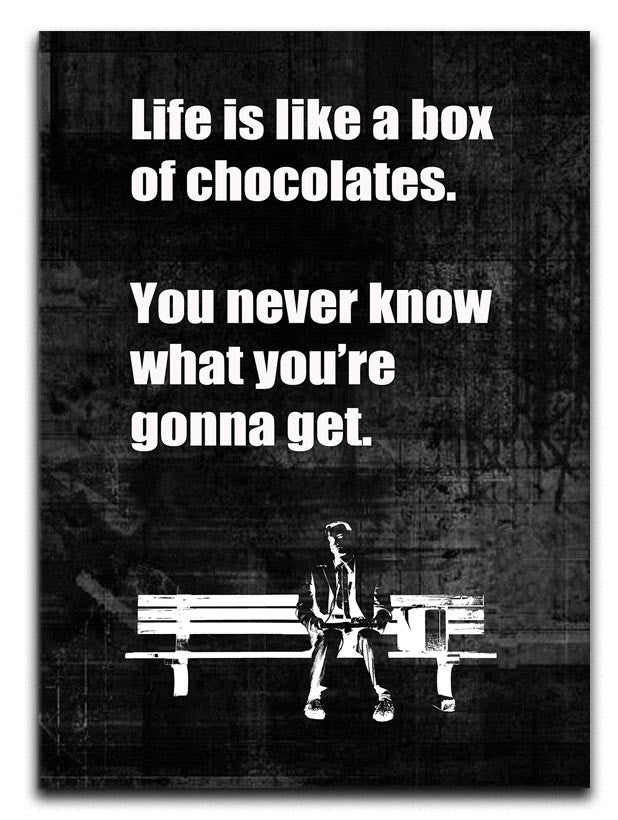 Forest Gump Box Of Chocolates Print - Canvas Art Rocks - 1