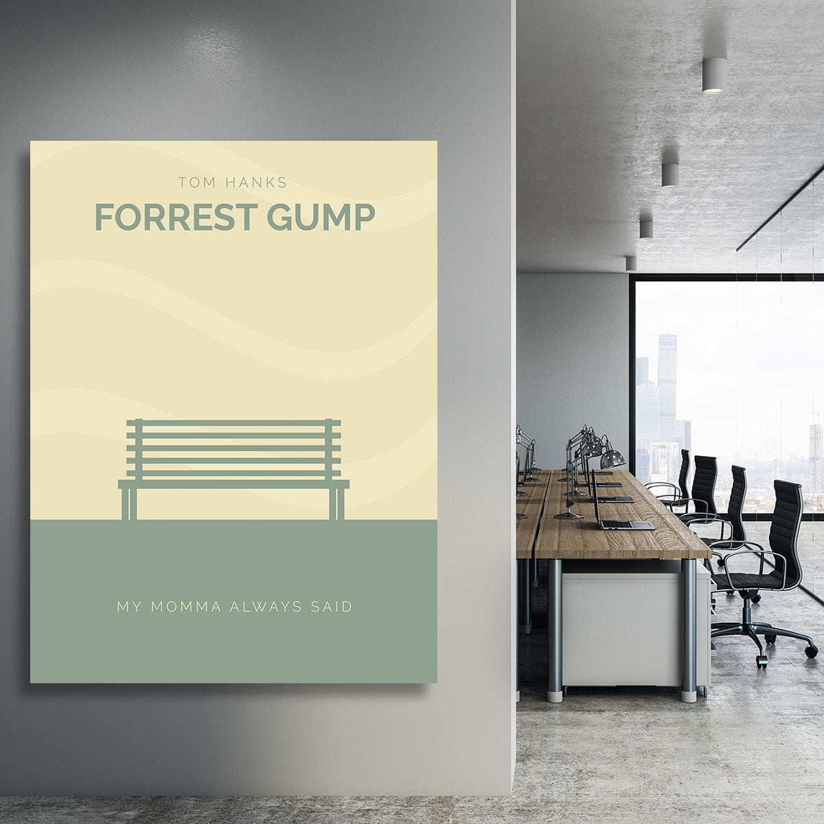 Forrest Gump Minimal Movie Canvas Print or Poster - Canvas Art Rocks - 3