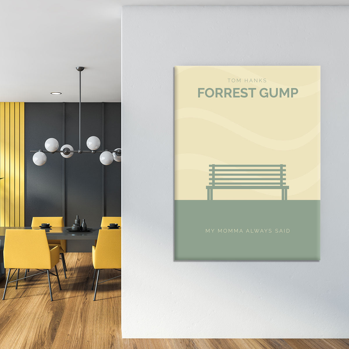 Forrest Gump Minimal Movie Canvas Print or Poster - Canvas Art Rocks - 4