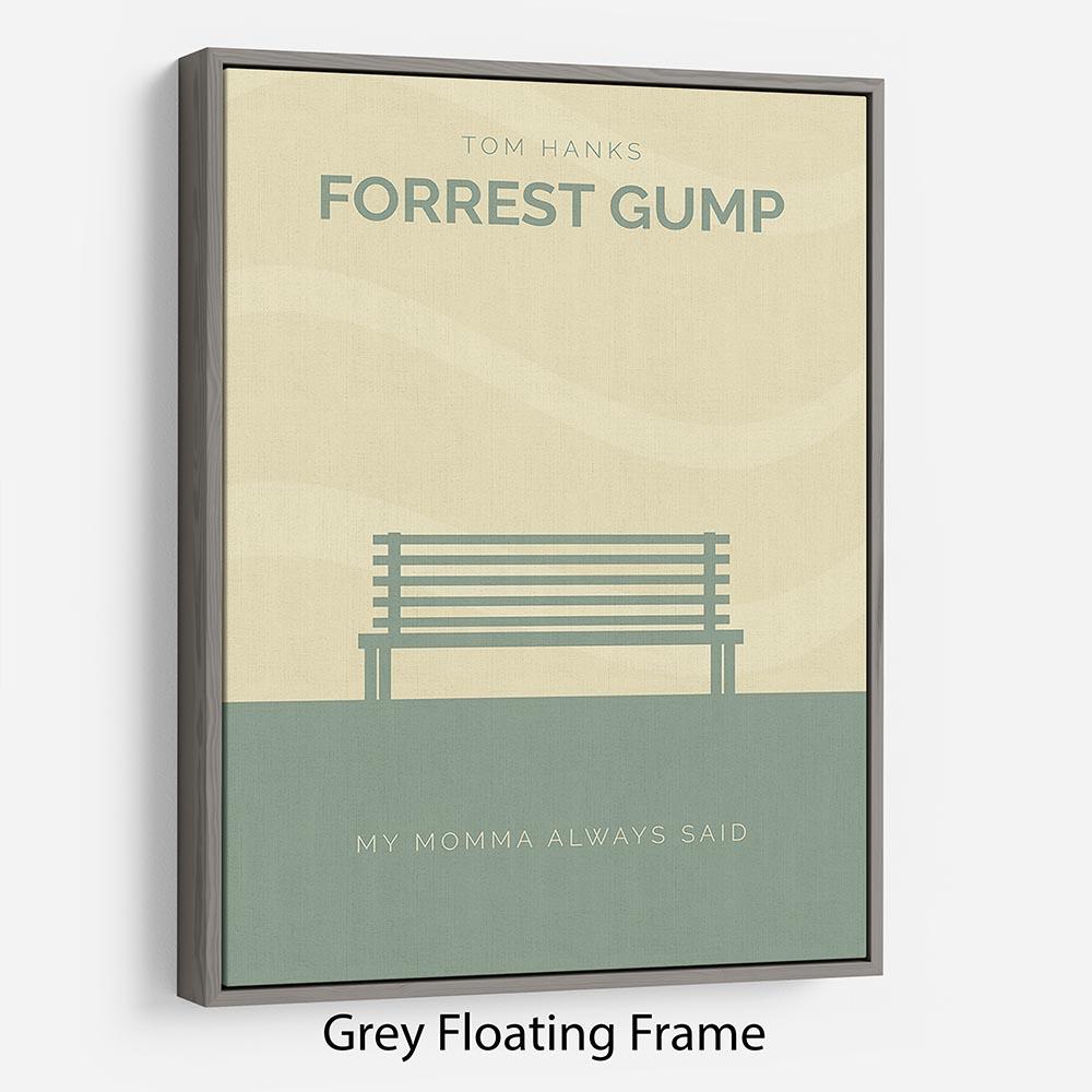 Forrest Gump Minimal Movie Floating Frame Canvas - Canvas Art Rocks - 3