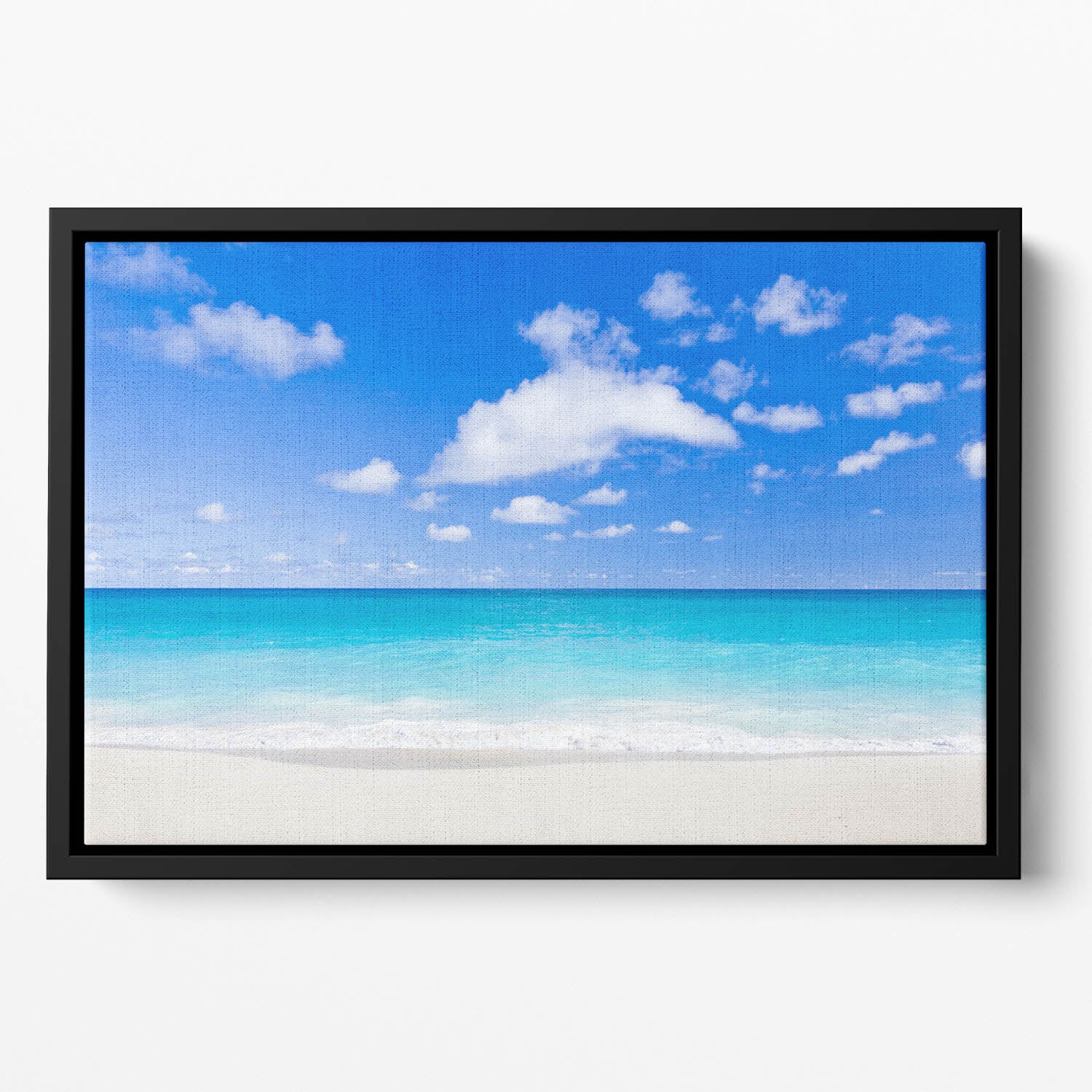 Foul Bay Barbados Floating Framed Canvas