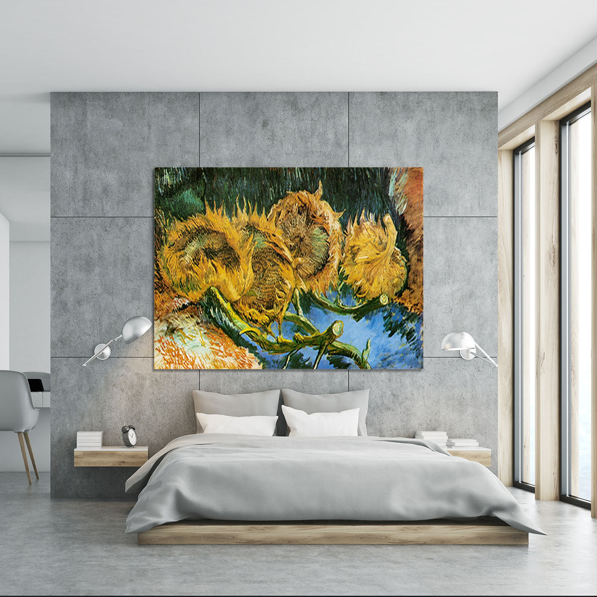 Four Cut Sunflowers by Van Gogh Canvas Print or Poster - Canvas Art Rocks - 5