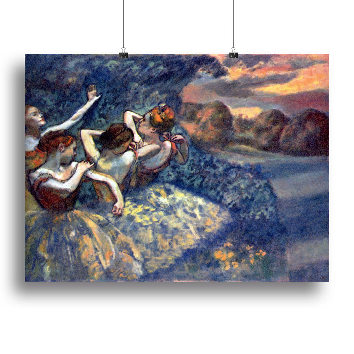 Four Dancers by Degas Canvas Print or Poster - Canvas Art Rocks - 2