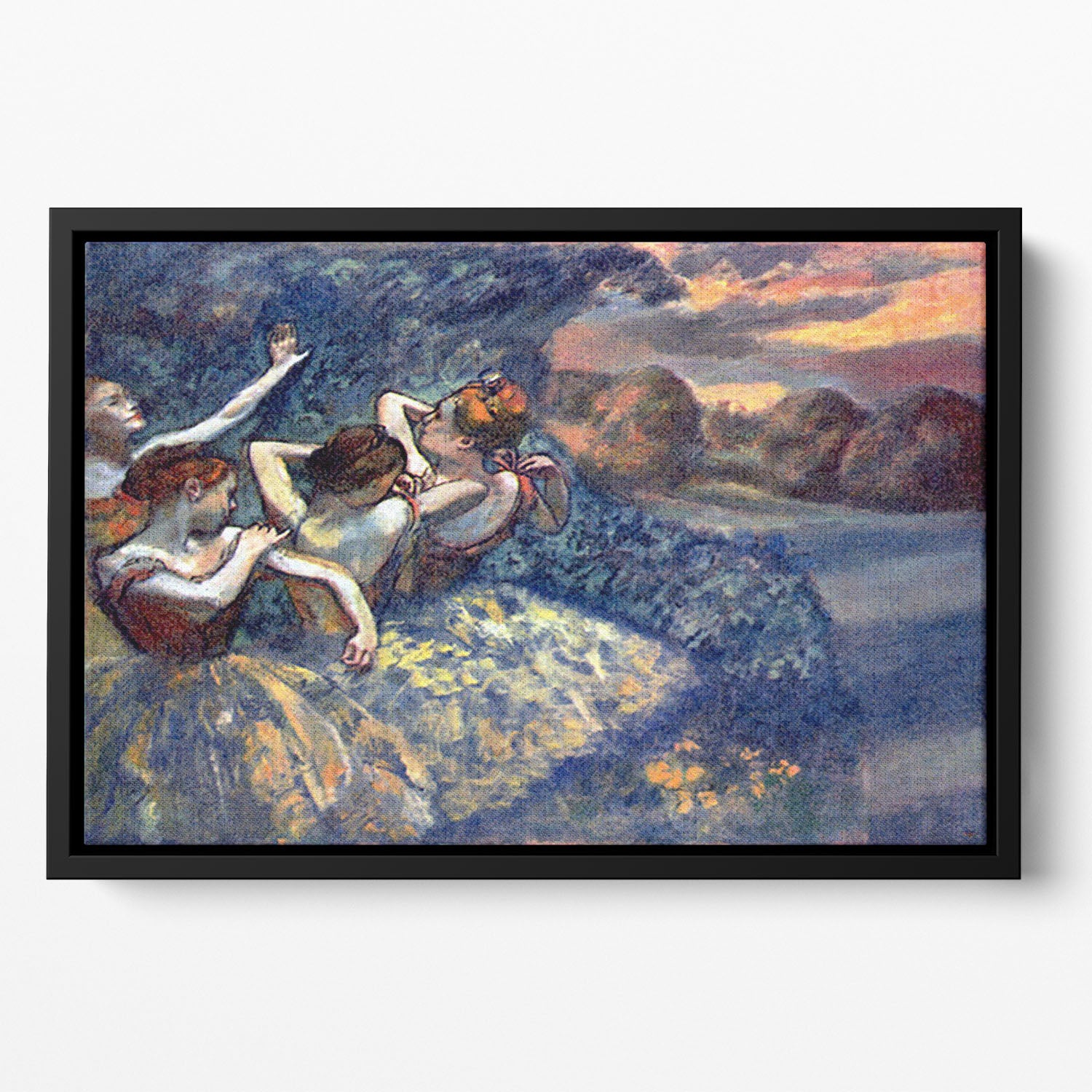 Four Dancers by Degas Floating Framed Canvas