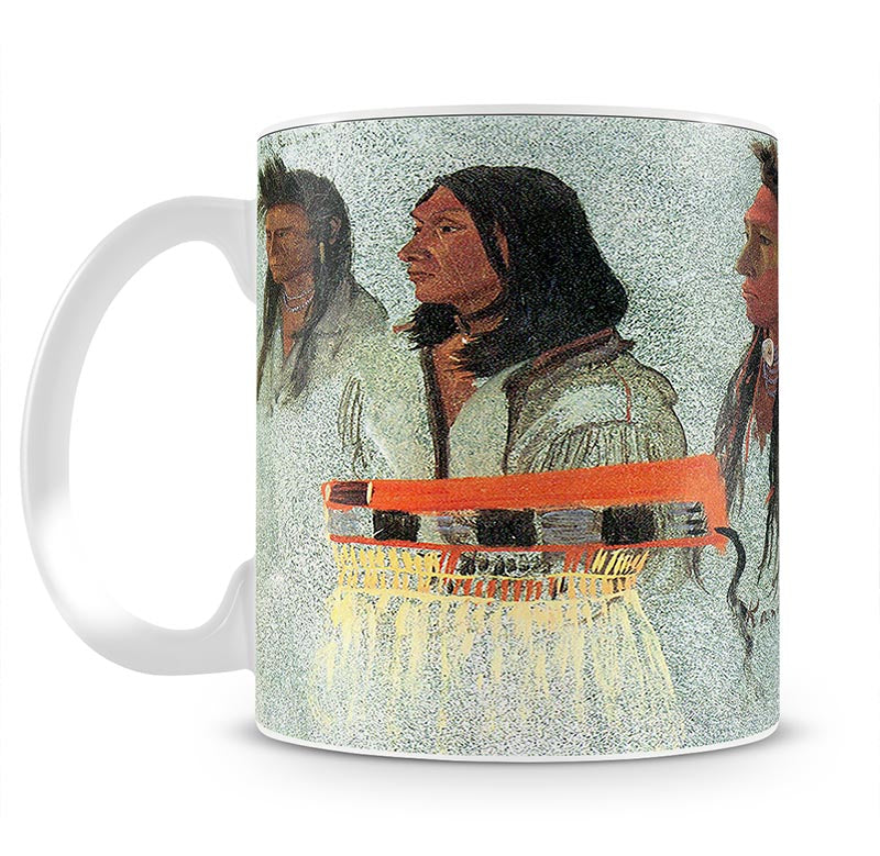 Four Indians by Bierstadt Mug - Canvas Art Rocks - 1