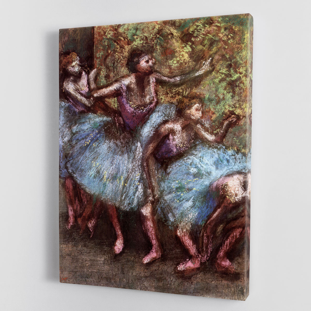 Four dancers behind the scenes 1 by Degas Canvas Print or Poster - Canvas Art Rocks - 1