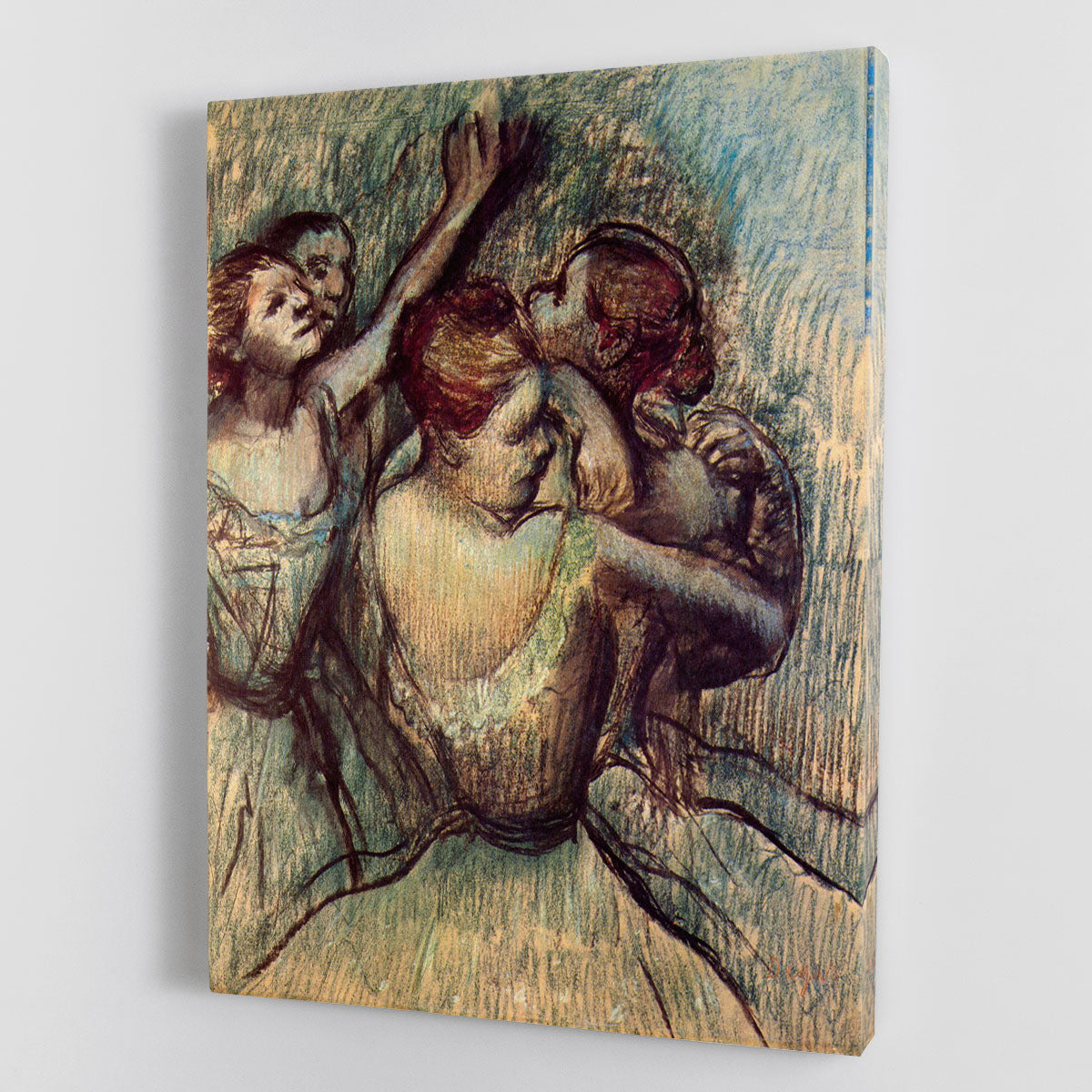 Four dancers in half figure by Degas Canvas Print or Poster - Canvas Art Rocks - 1