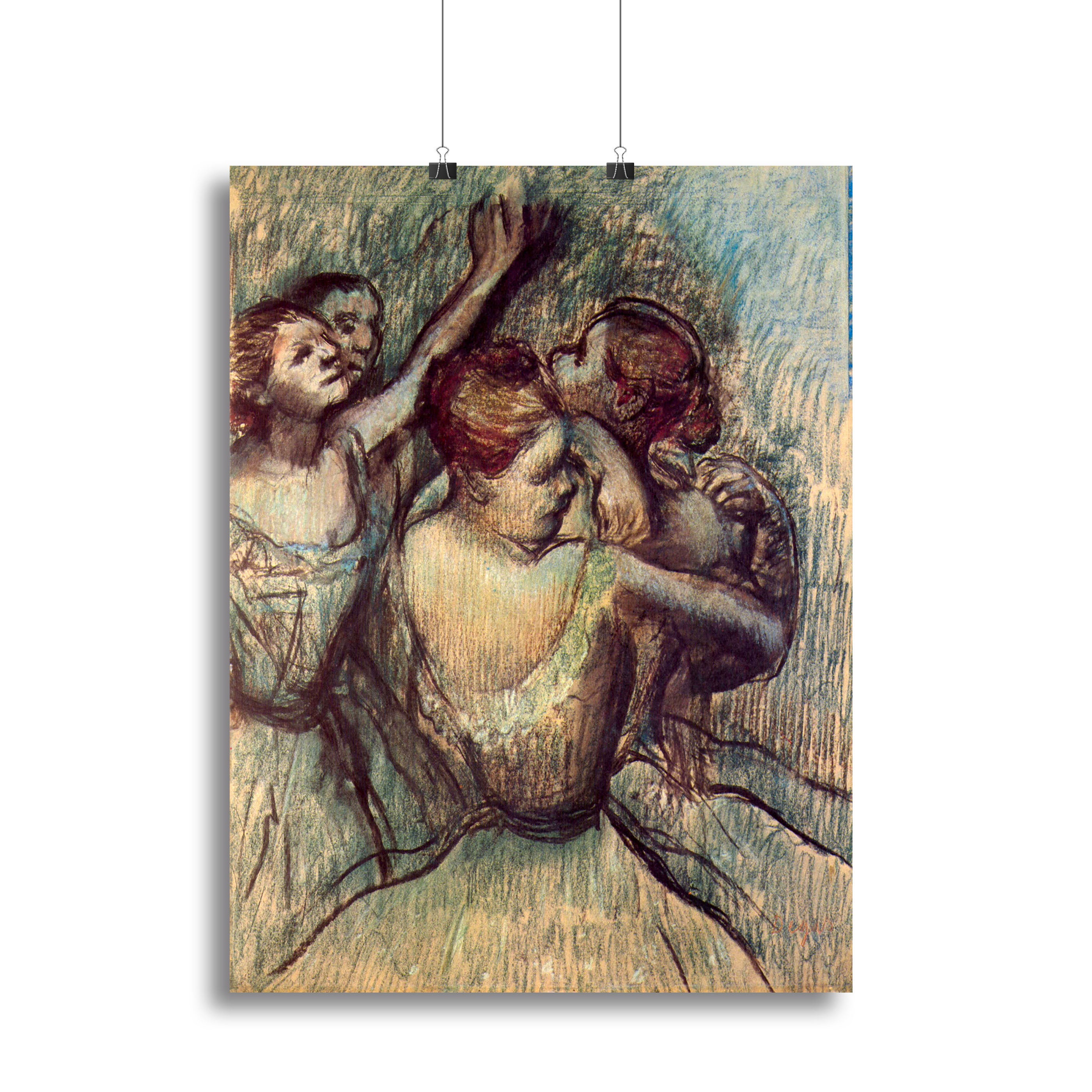 Four dancers in half figure by Degas Canvas Print or Poster - Canvas Art Rocks - 2