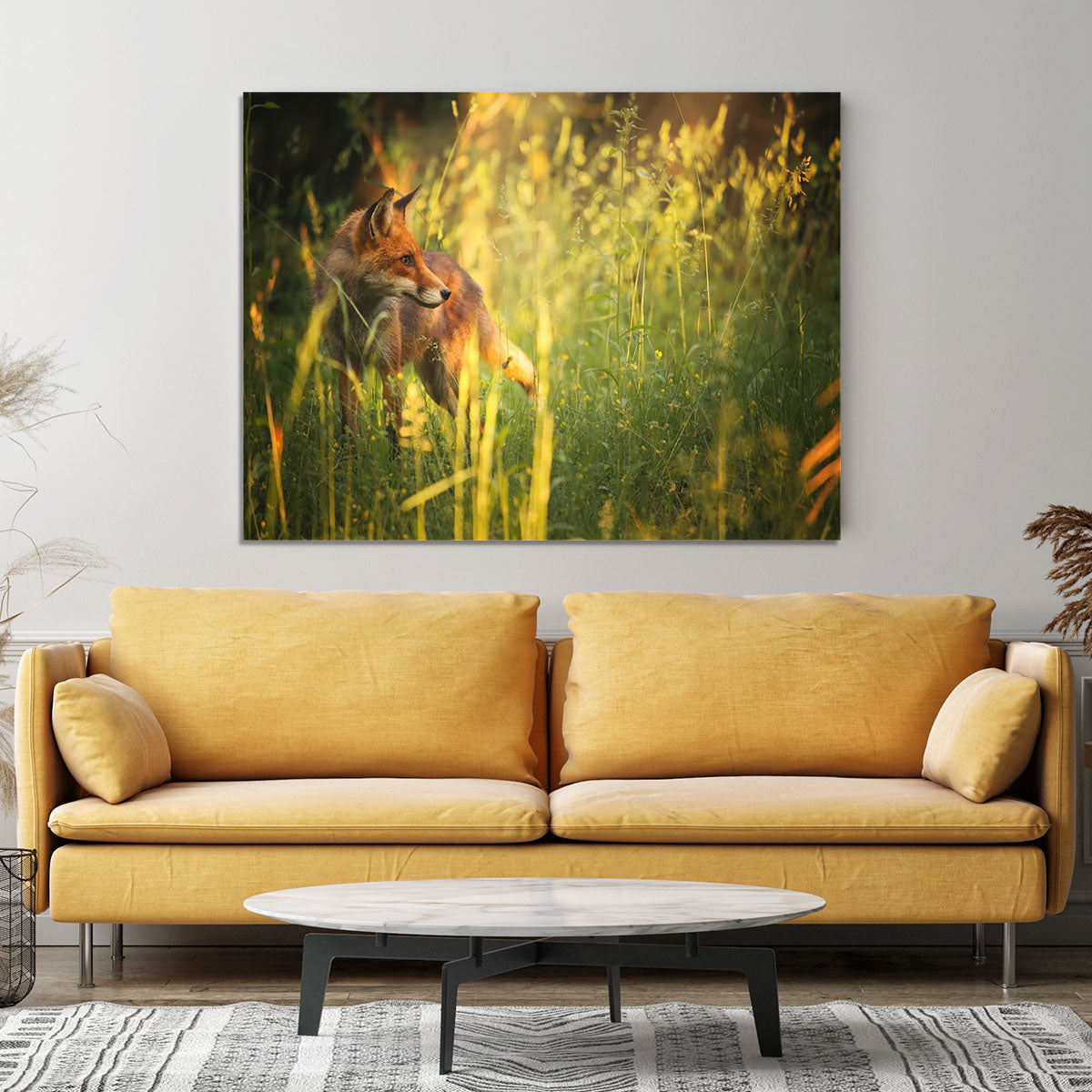 Fox on the summer forest Canvas Print or Poster - Canvas Art Rocks - 4