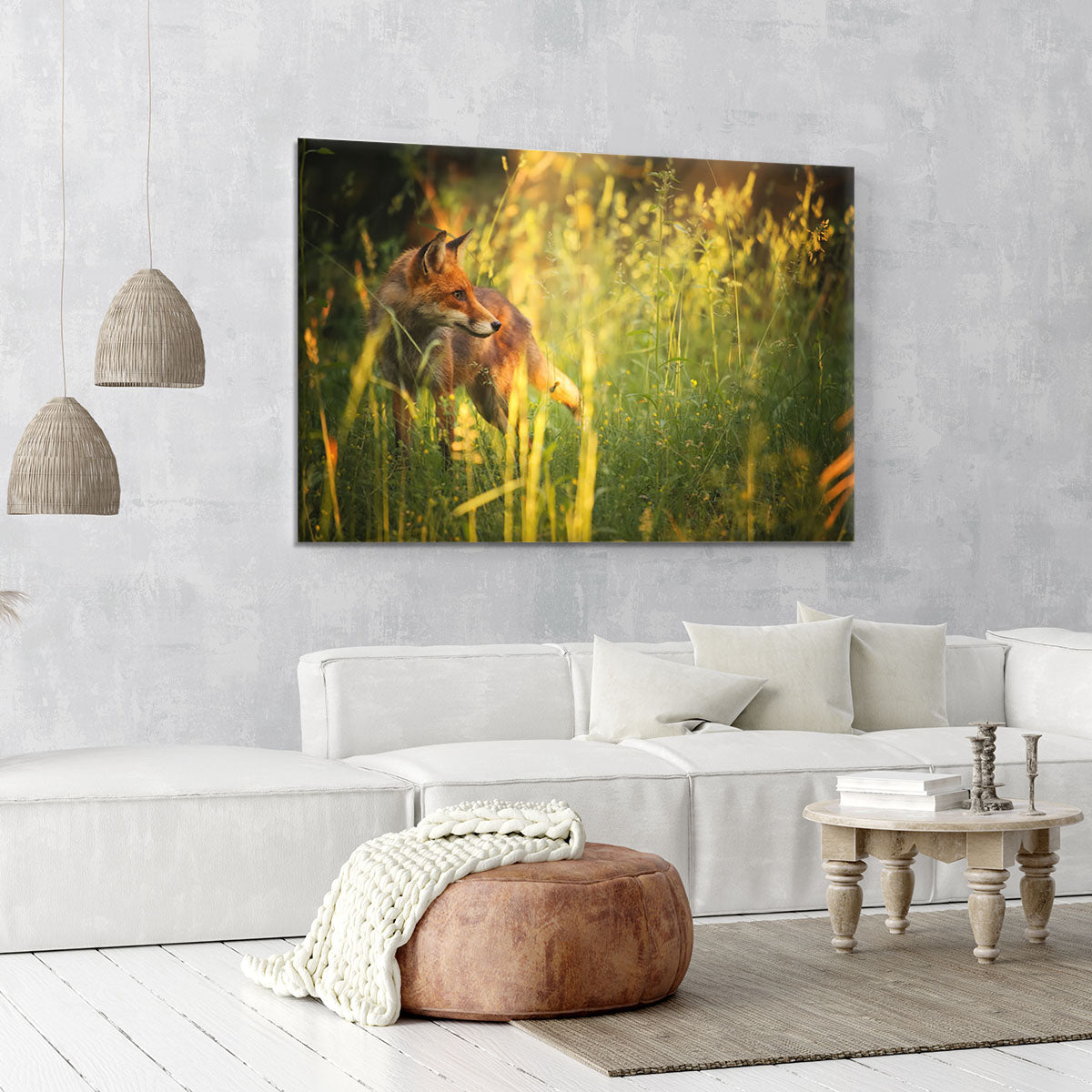 Fox on the summer forest Canvas Print or Poster - Canvas Art Rocks - 6