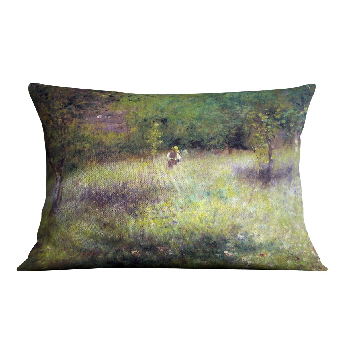 Frahling in Chatou by Renoir Cushion