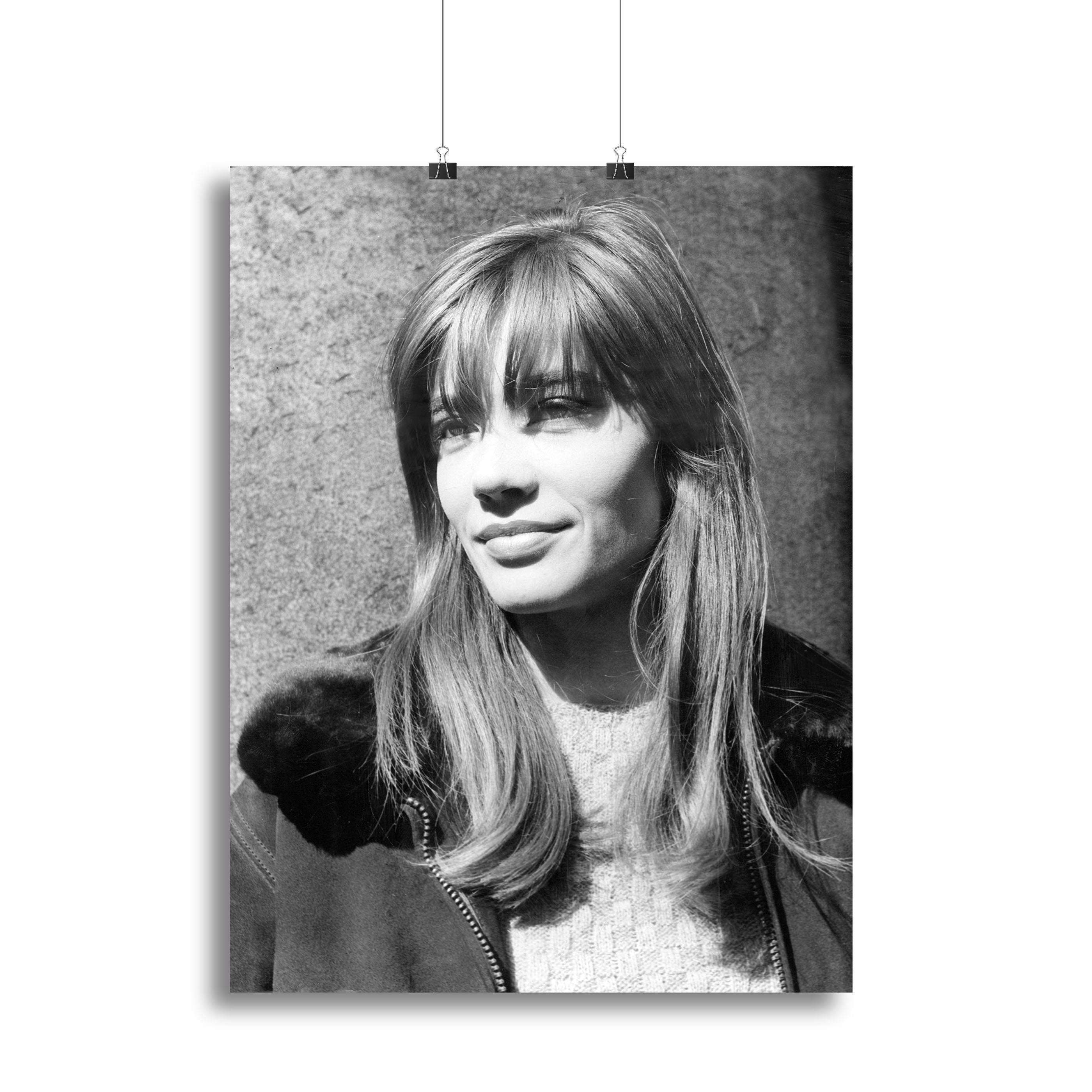 Francoise Hardy in 1965 Canvas Print or Poster - Canvas Art Rocks - 2