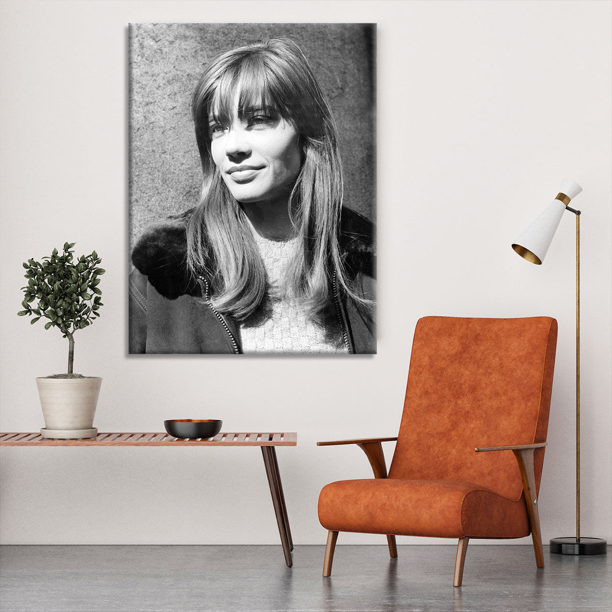 Francoise Hardy in 1965 Canvas Print or Poster - Canvas Art Rocks - 6