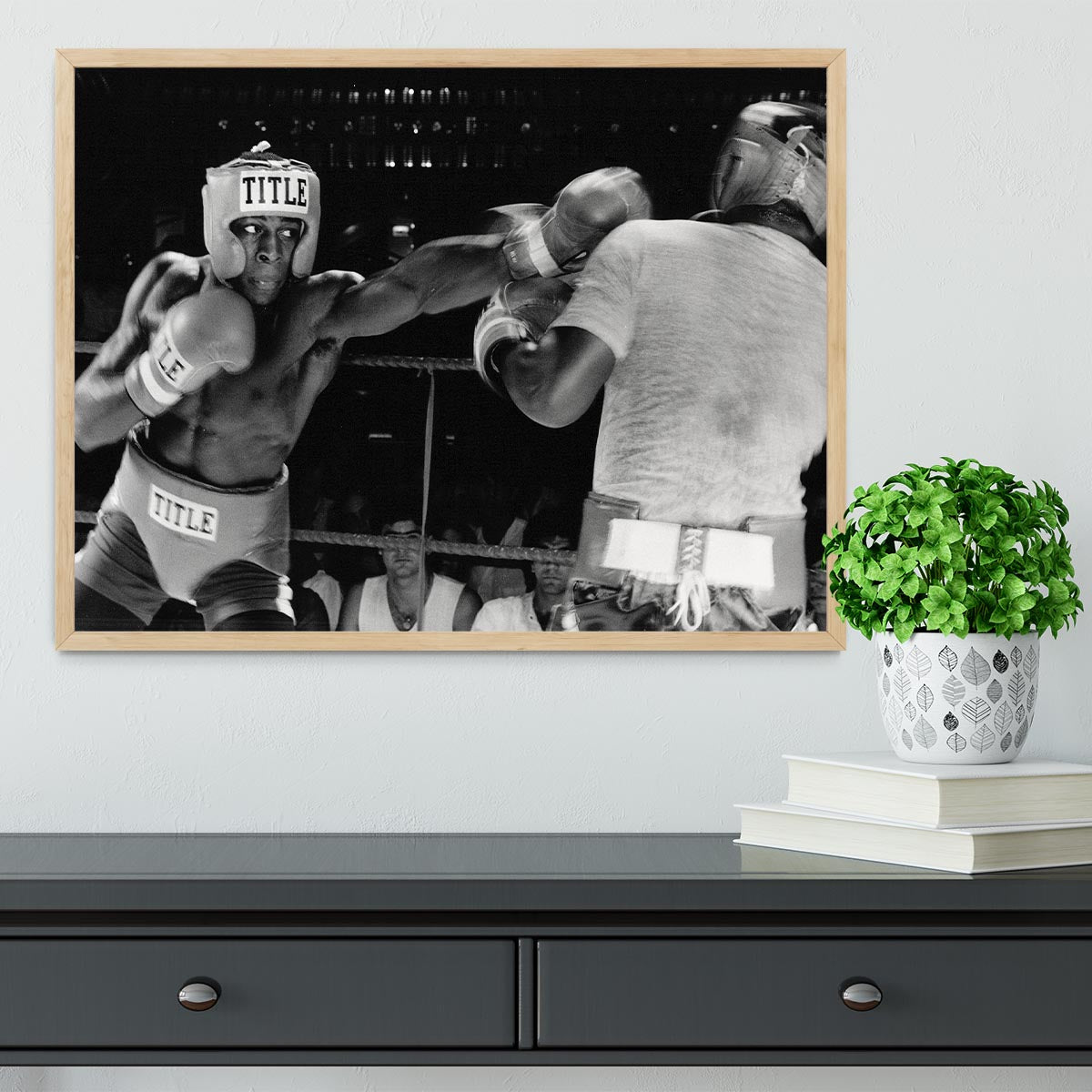 Frank Bruno sparring Framed Print - Canvas Art Rocks - 4