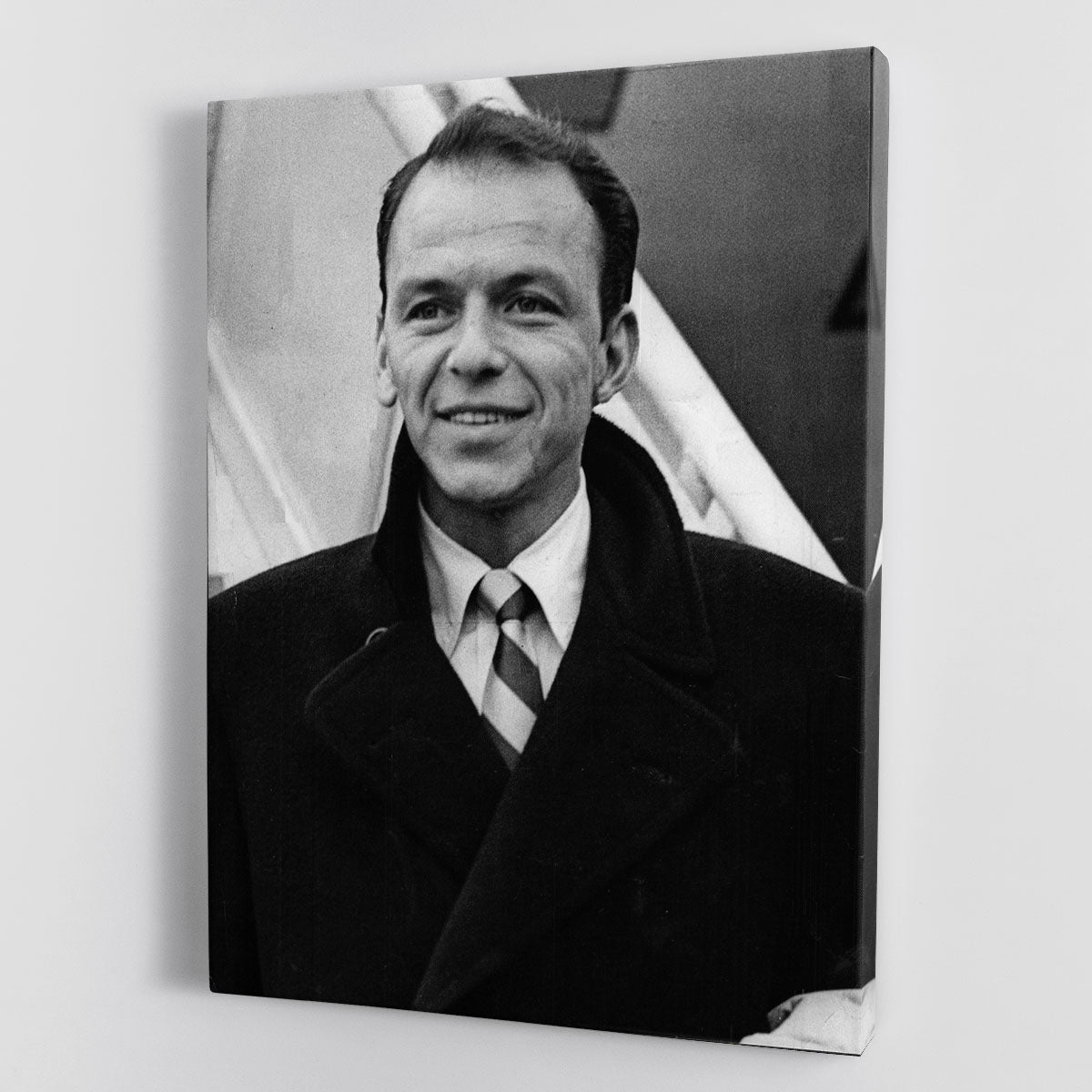 Frank Sinatra at airport Canvas Print or Poster - Canvas Art Rocks - 1
