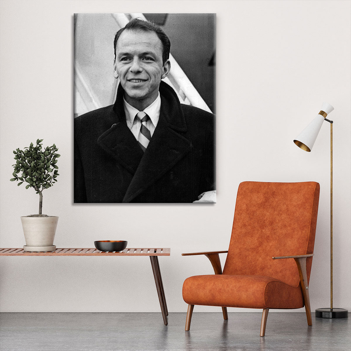 Frank Sinatra at airport Canvas Print or Poster - Canvas Art Rocks - 6