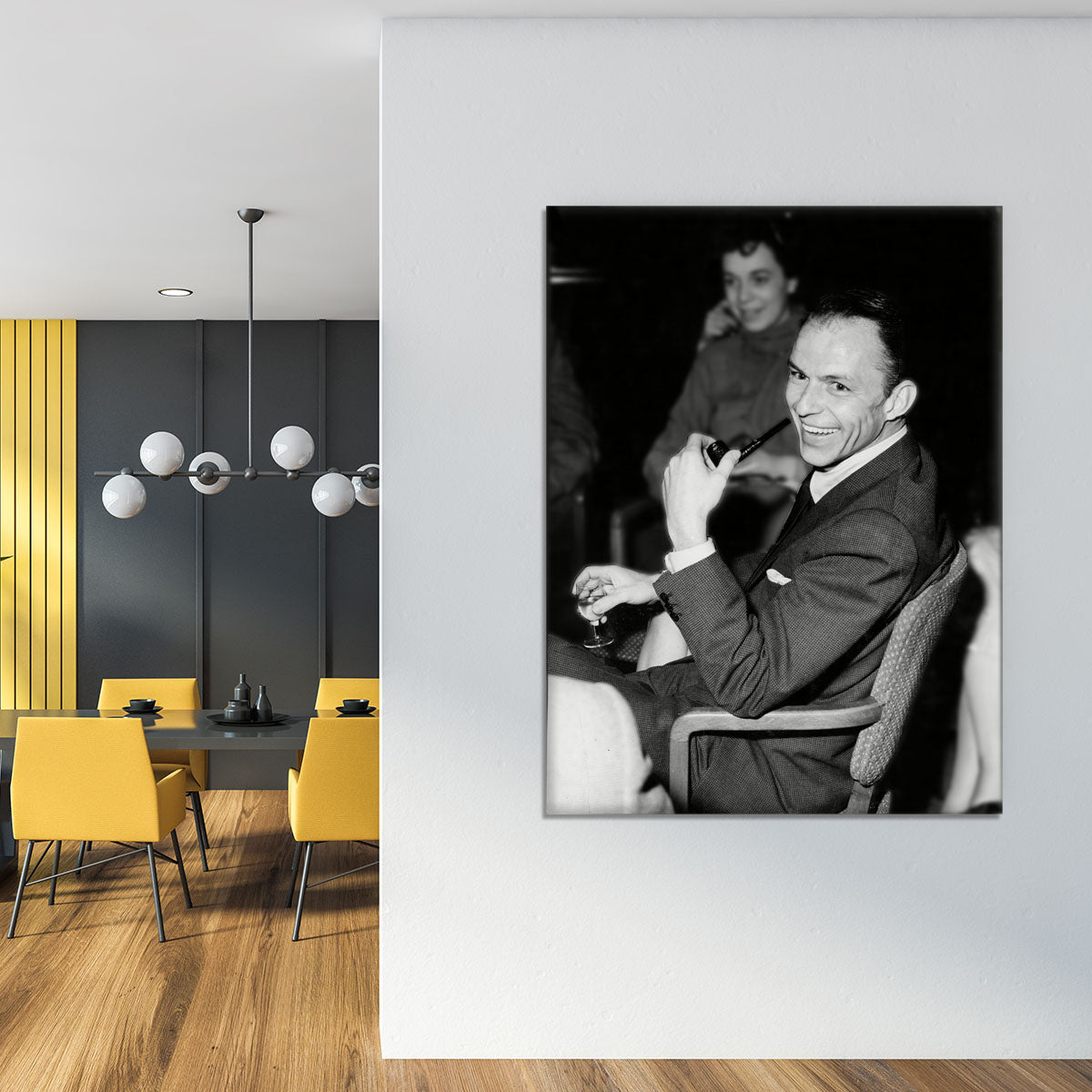 Frank Sinatra with pipe Canvas Print or Poster - Canvas Art Rocks - 4