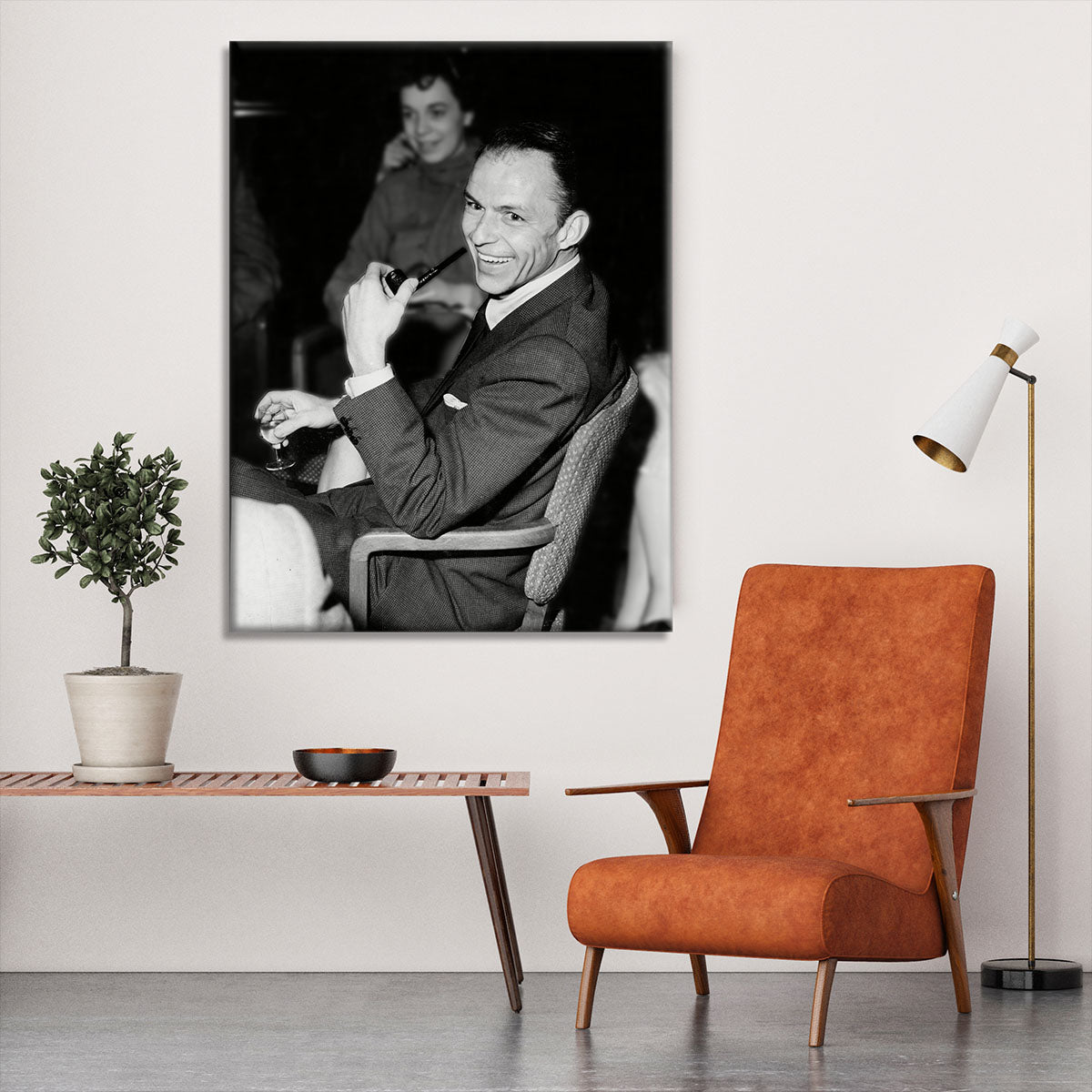 Frank Sinatra with pipe Canvas Print or Poster - Canvas Art Rocks - 6