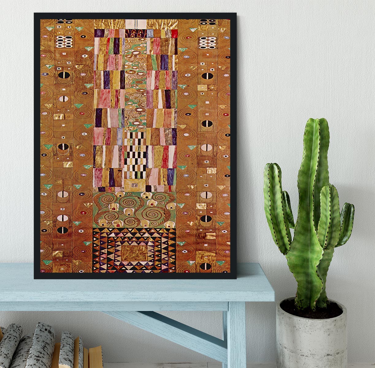 Frieze by Klimt Framed Print - Canvas Art Rocks - 2