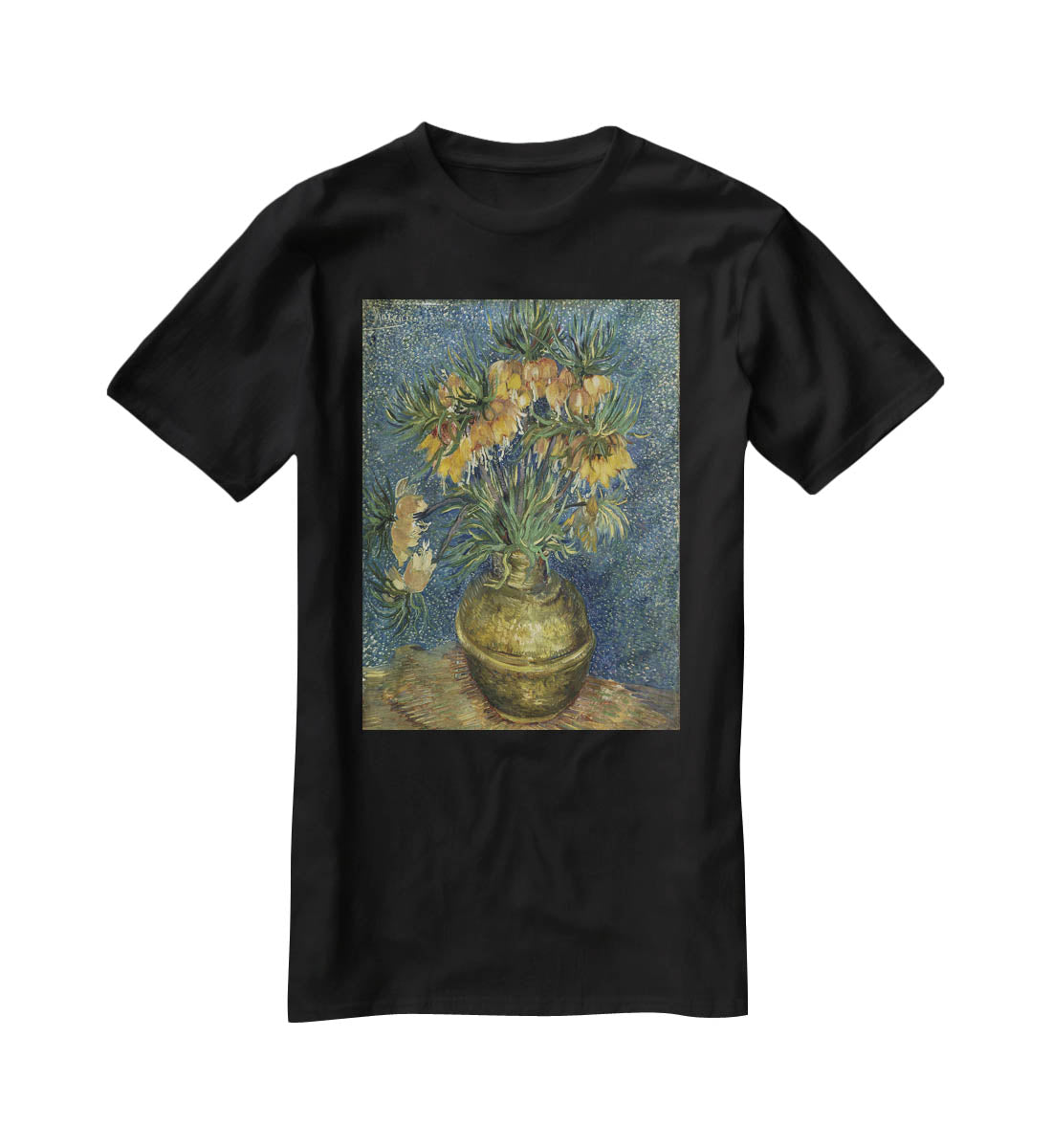 Fritillaries in a Copper Vase T-Shirt - Canvas Art Rocks - 1
