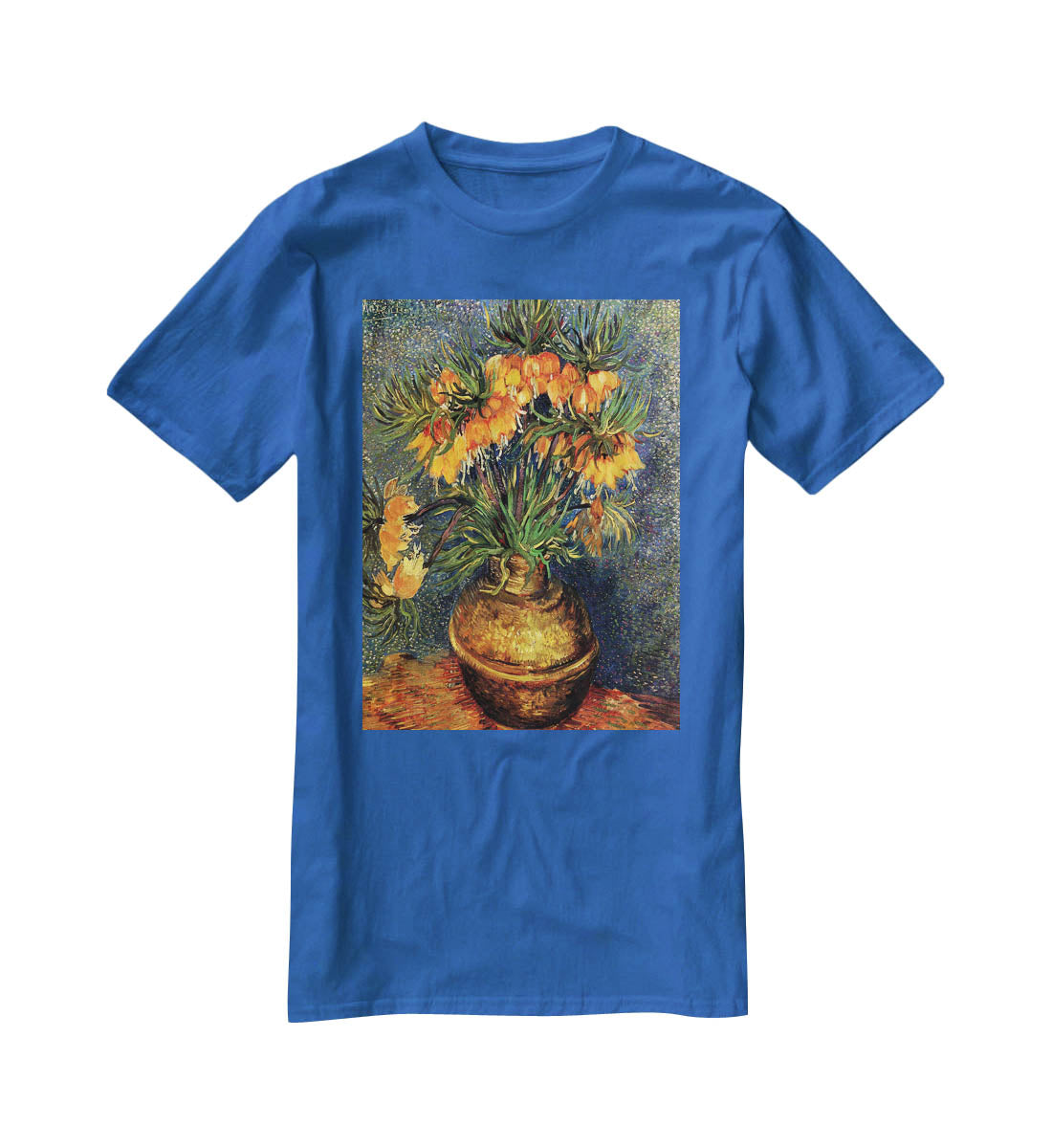Fritillaries in a Copper Vase by Van Gogh T-Shirt - Canvas Art Rocks - 2