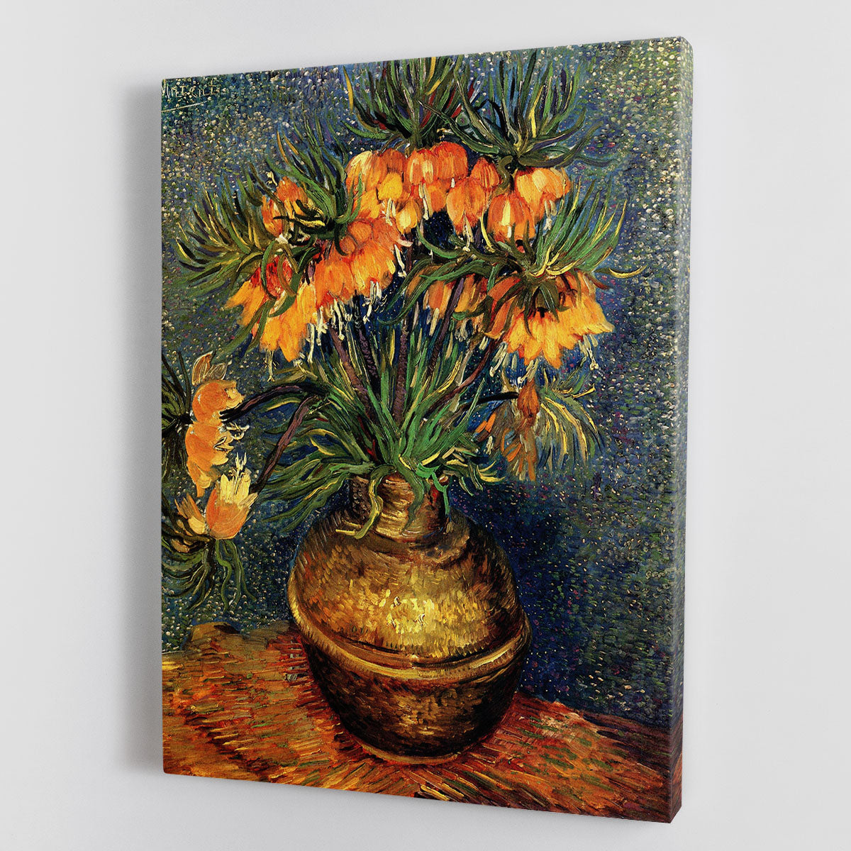 Fritillaries in a Copper Vase by Van Gogh Canvas Print or Poster - Canvas Art Rocks - 1