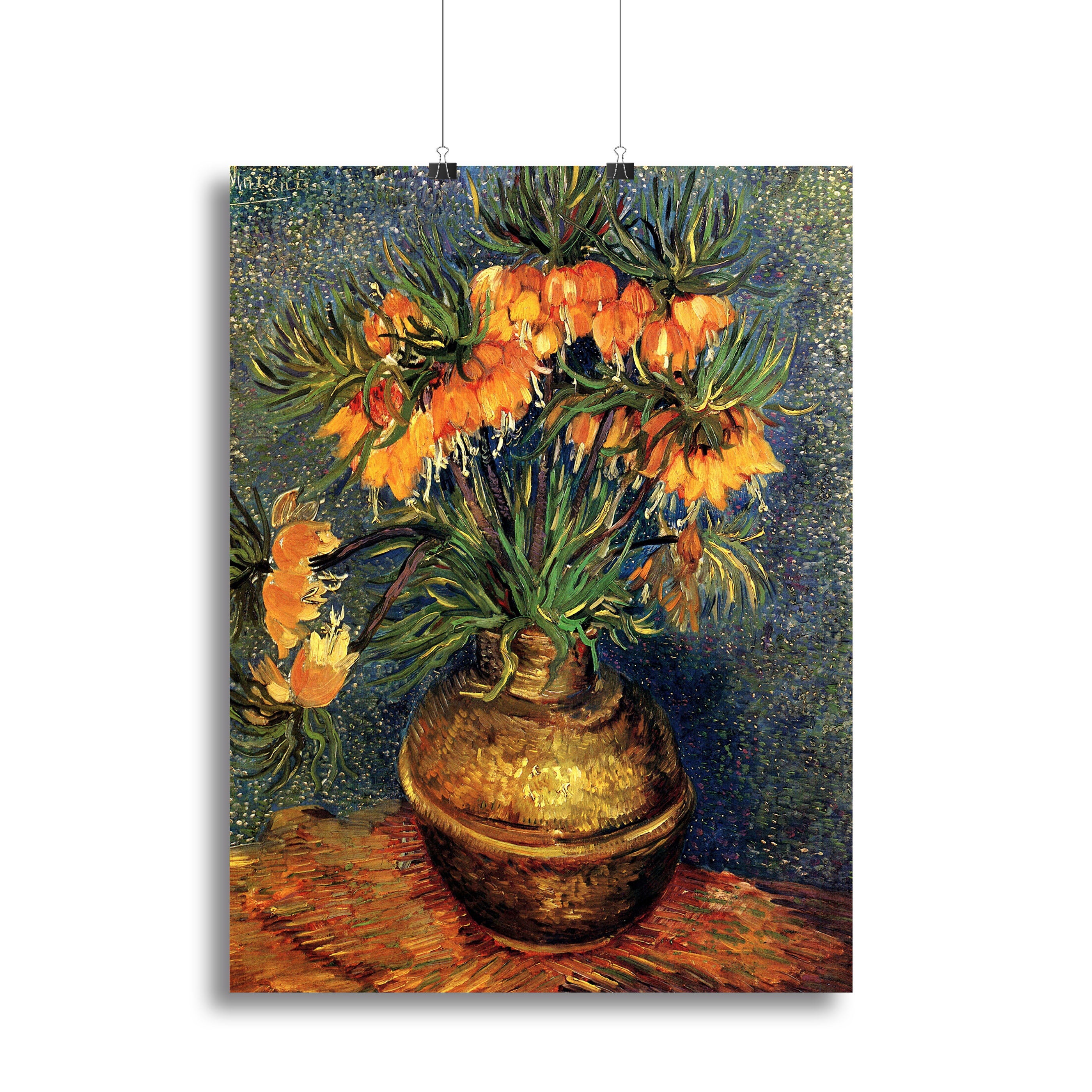 Fritillaries in a Copper Vase by Van Gogh Canvas Print or Poster - Canvas Art Rocks - 2