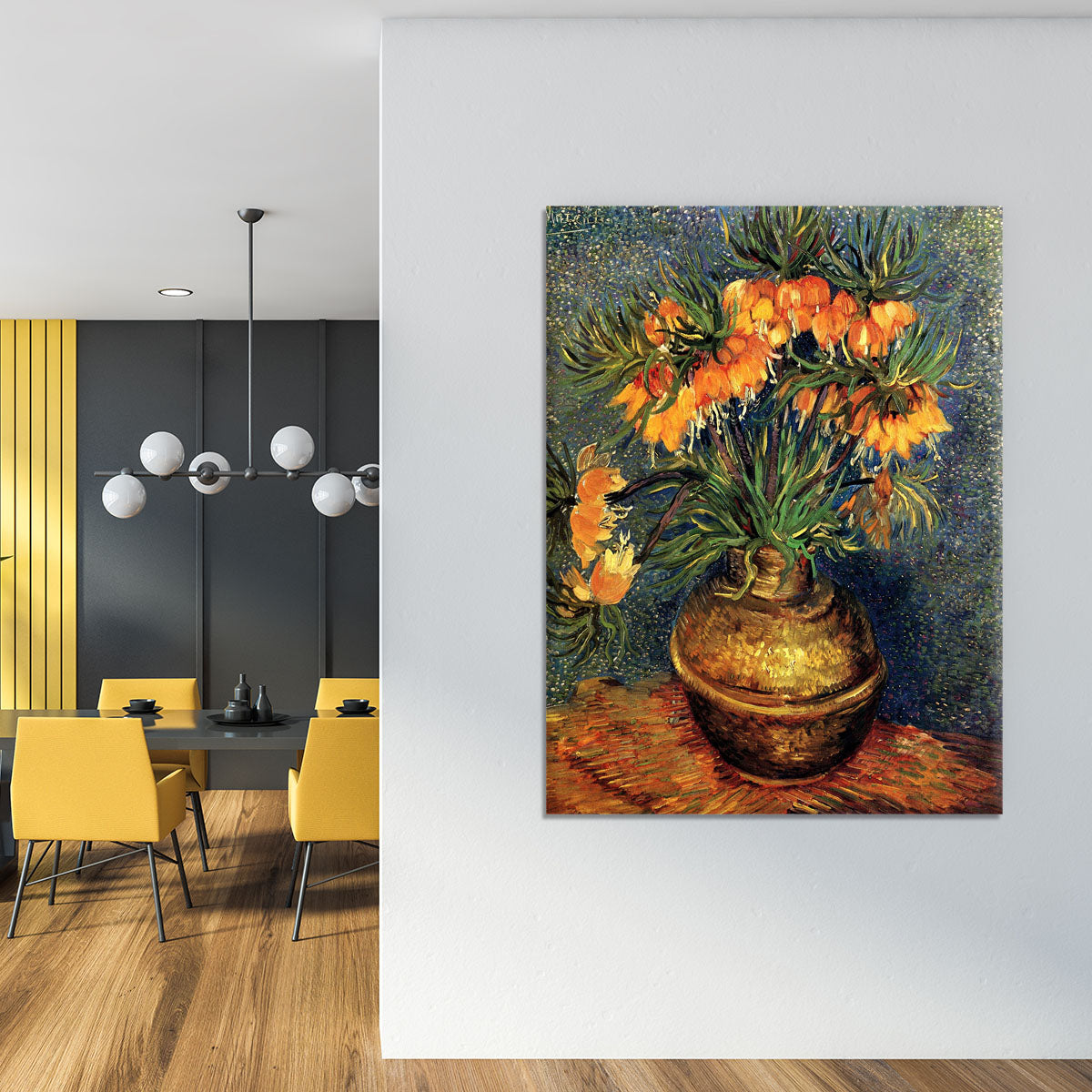 Fritillaries in a Copper Vase by Van Gogh Canvas Print or Poster - Canvas Art Rocks - 4