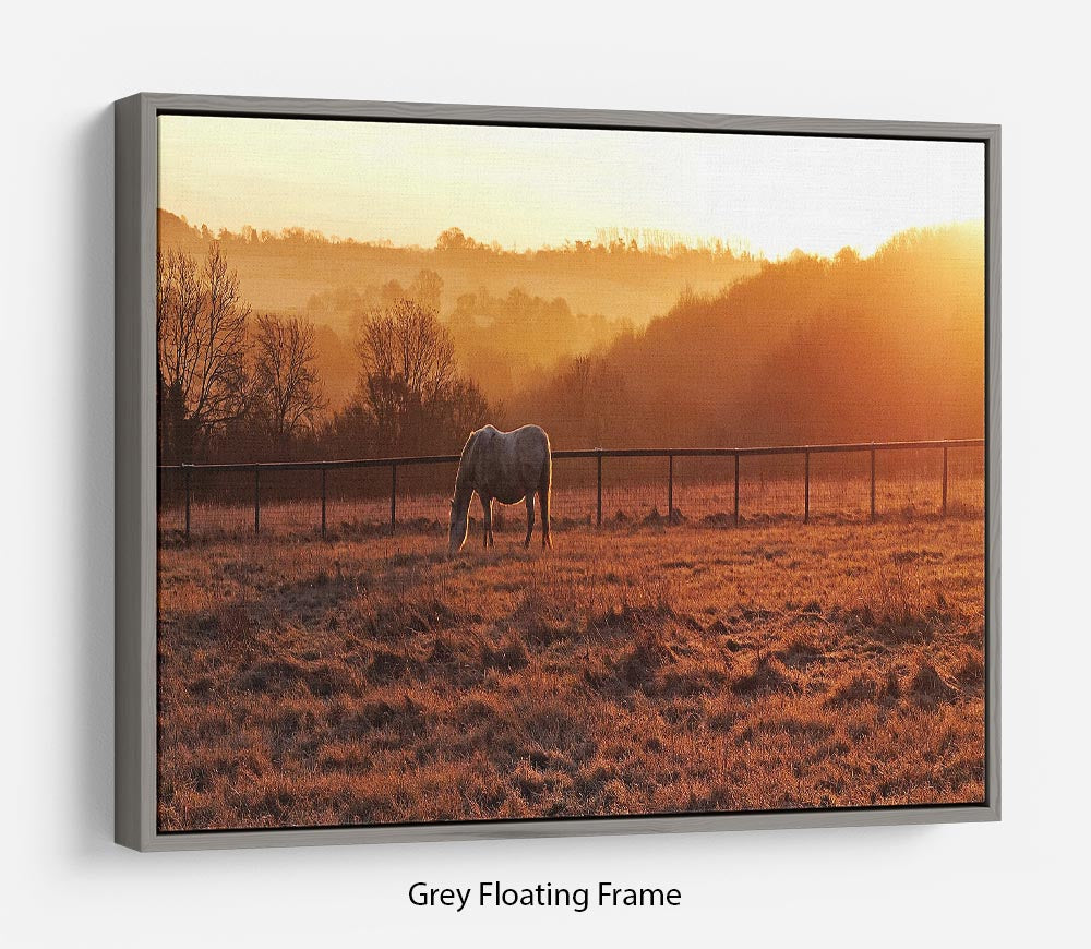 Frosty Morning Floating Frame Canvas - Canvas Art Rocks - 3