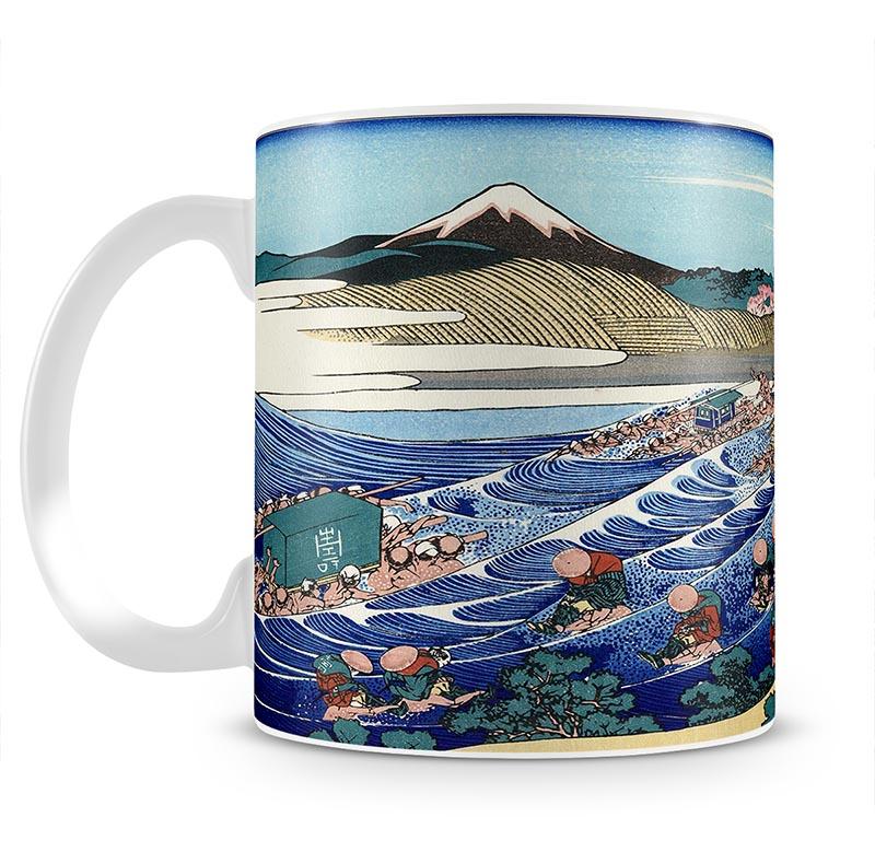 Fuji from Kanaya on Tokaido by Hokusai Mug - Canvas Art Rocks - 2