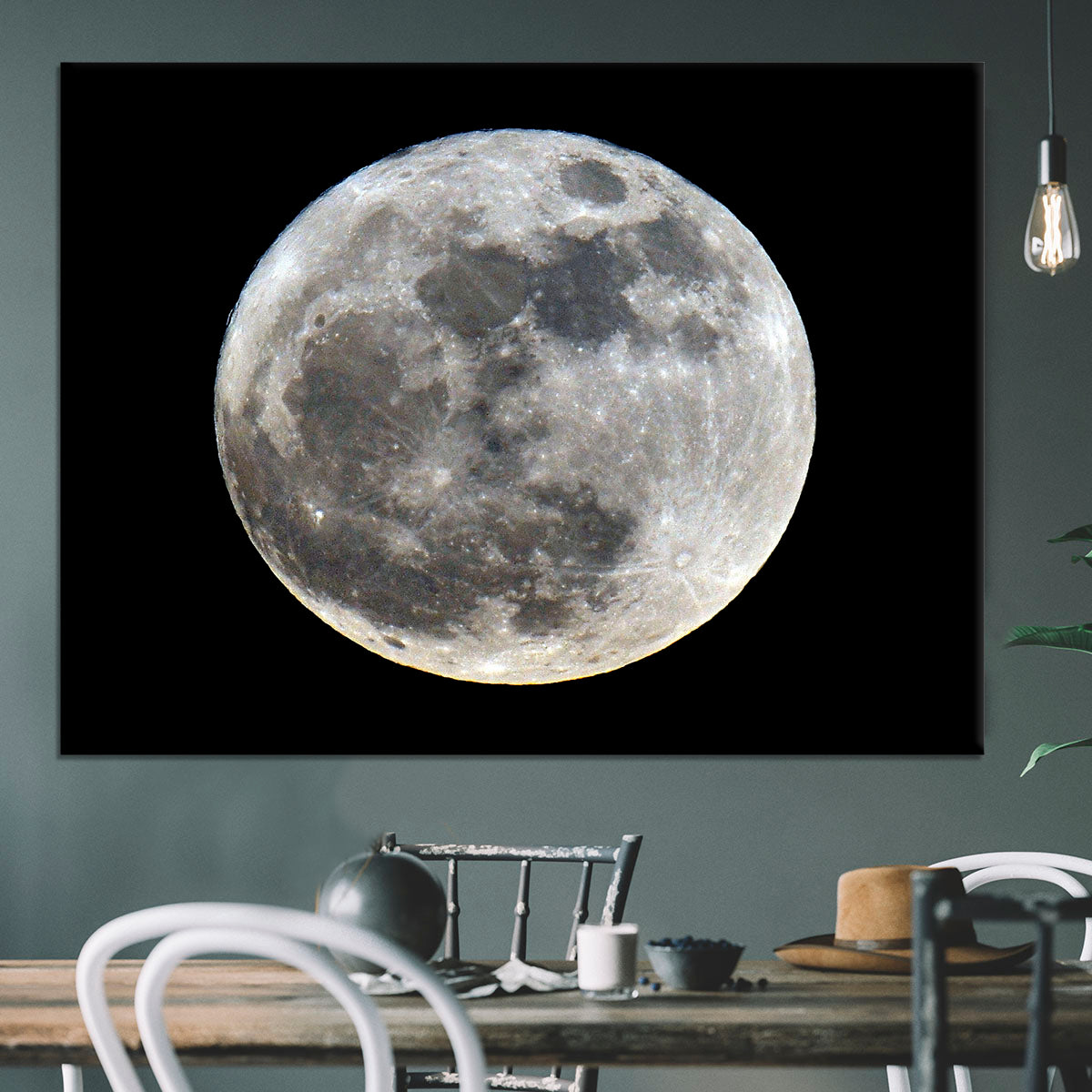 Full Moon Canvas Print or Poster - Canvas Art Rocks - 3