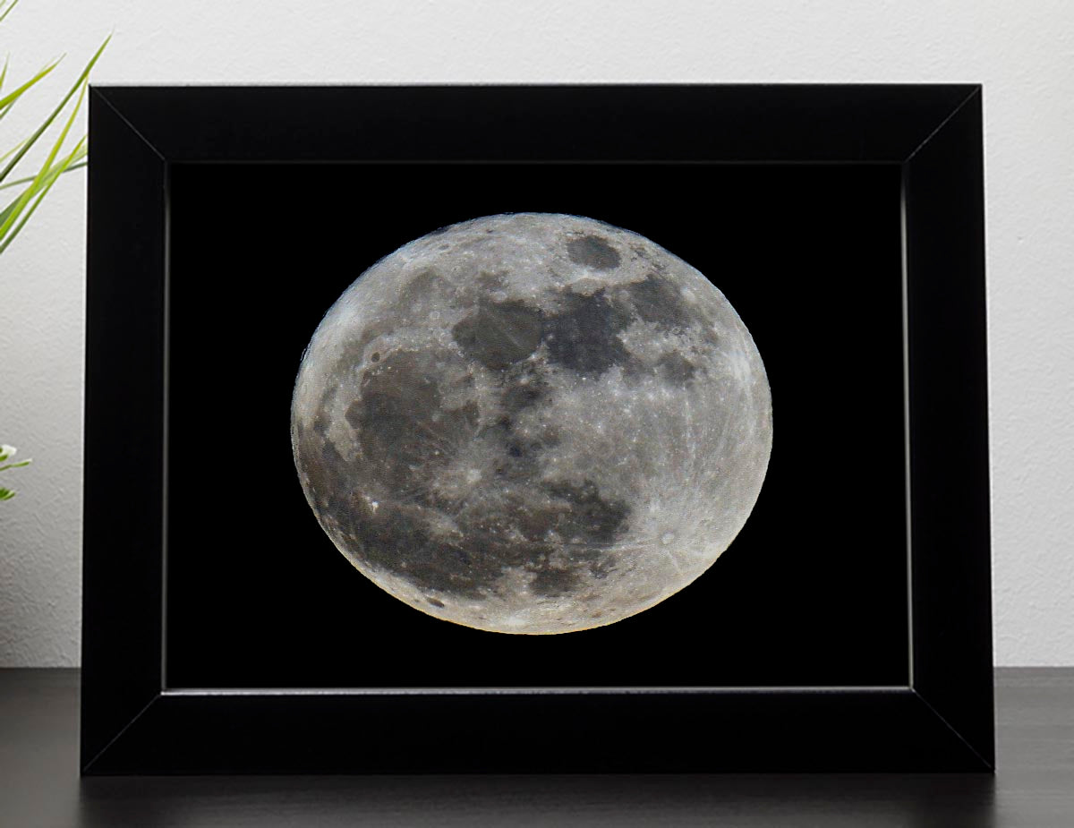 Full Moon Framed Print - Canvas Art Rocks - 2