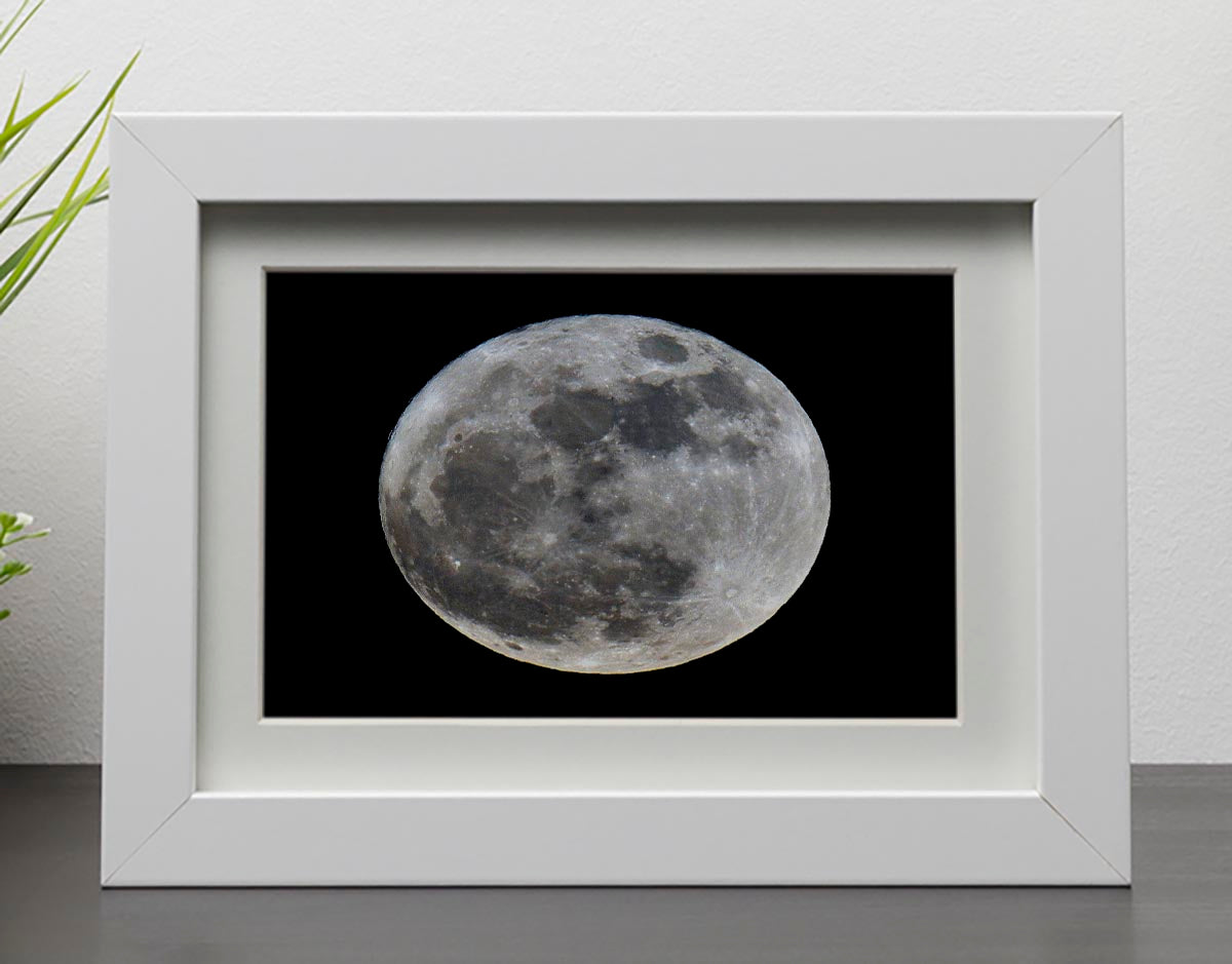 Full Moon Framed Print - Canvas Art Rocks - 3