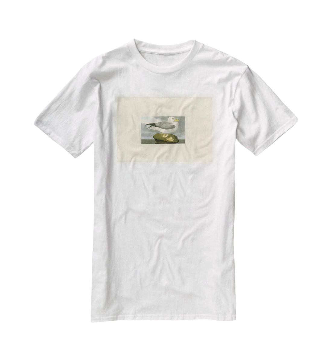 Fulmar Petrel by Audubon T-Shirt - Canvas Art Rocks - 5