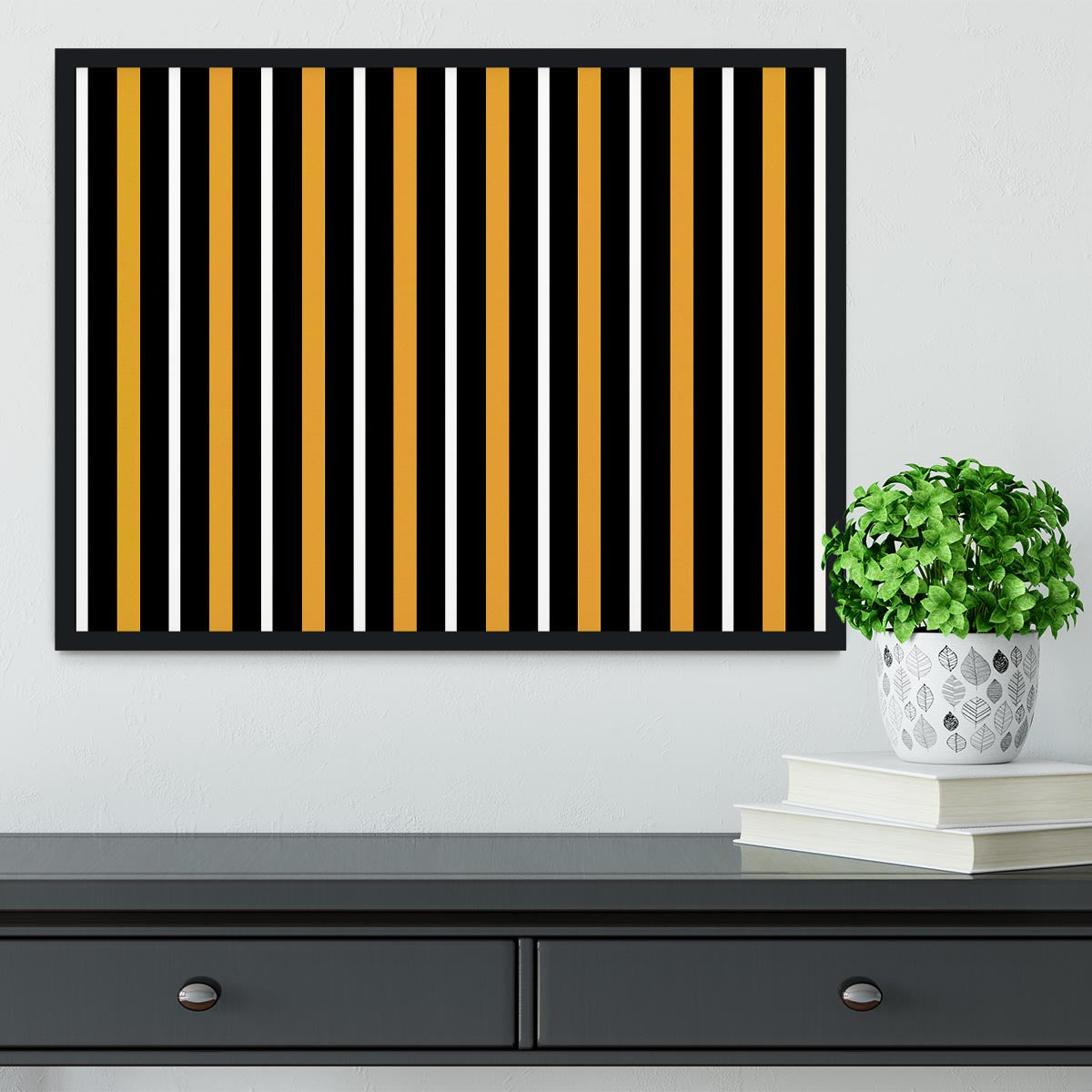 Funky Stripes FS2 Framed Print - Canvas Art Rocks - 2