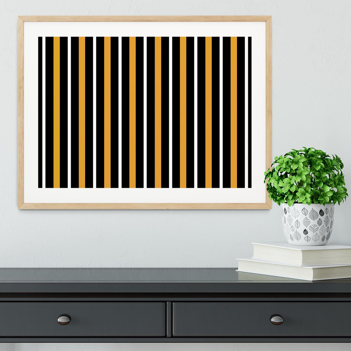 Funky Stripes FS2 Framed Print - Canvas Art Rocks - 3