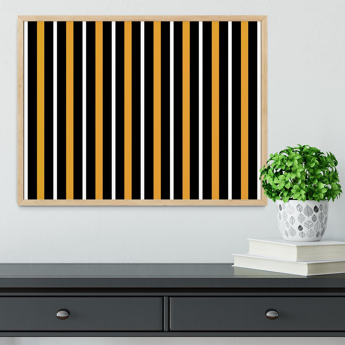 Funky Stripes FS2 Framed Print - Canvas Art Rocks - 4