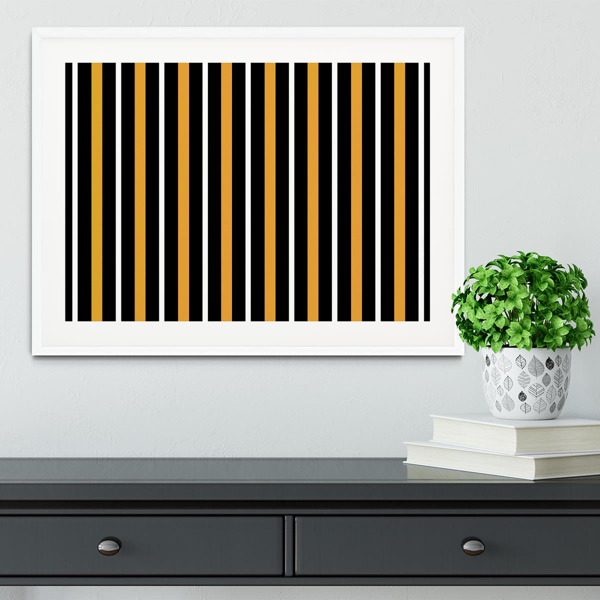Funky Stripes FS2 Framed Print - Canvas Art Rocks - 5