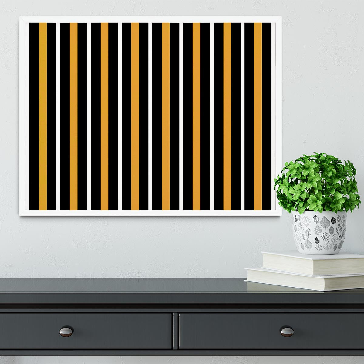 Funky Stripes FS2 Framed Print - Canvas Art Rocks -6