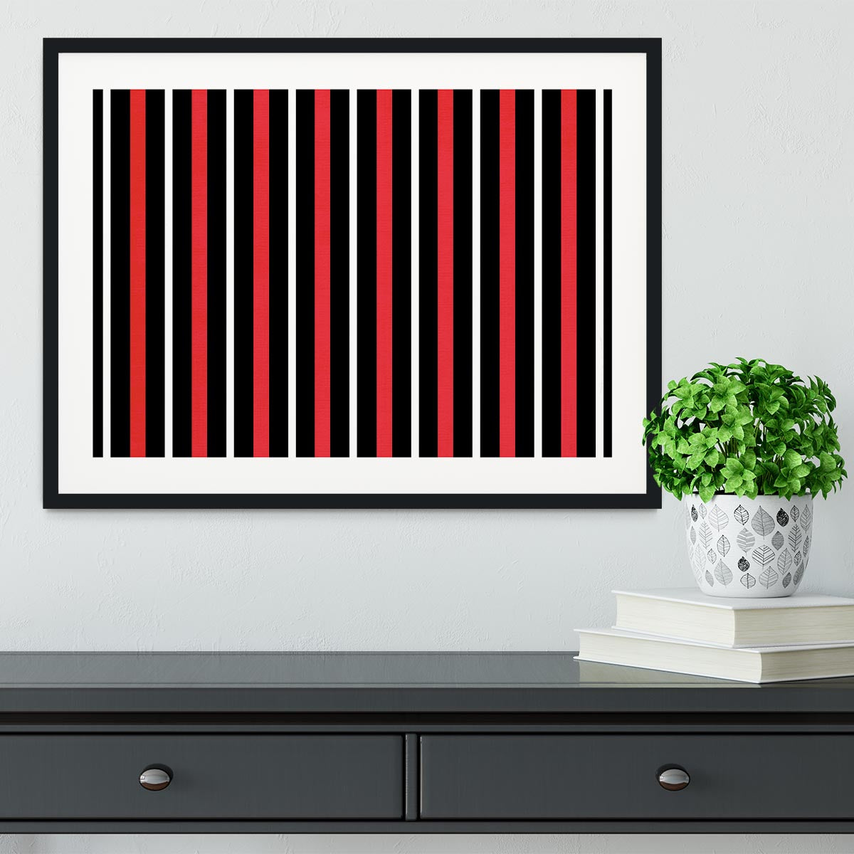 Funky Stripes FS4 Framed Print - Canvas Art Rocks - 1