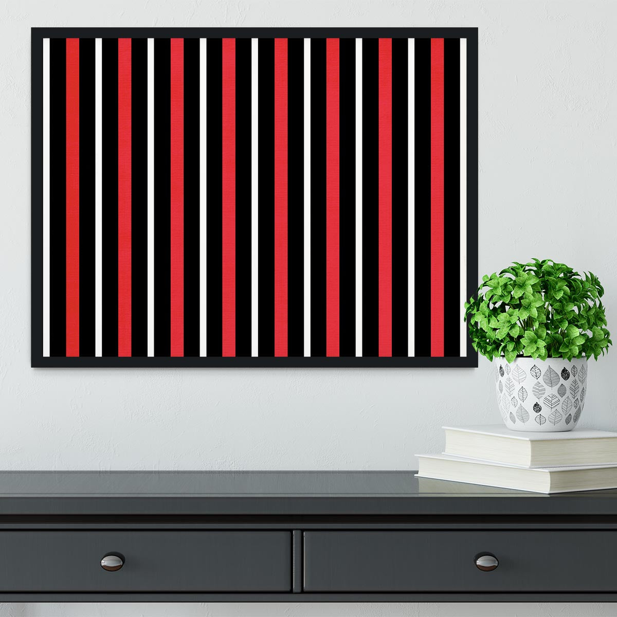 Funky Stripes FS4 Framed Print - Canvas Art Rocks - 2